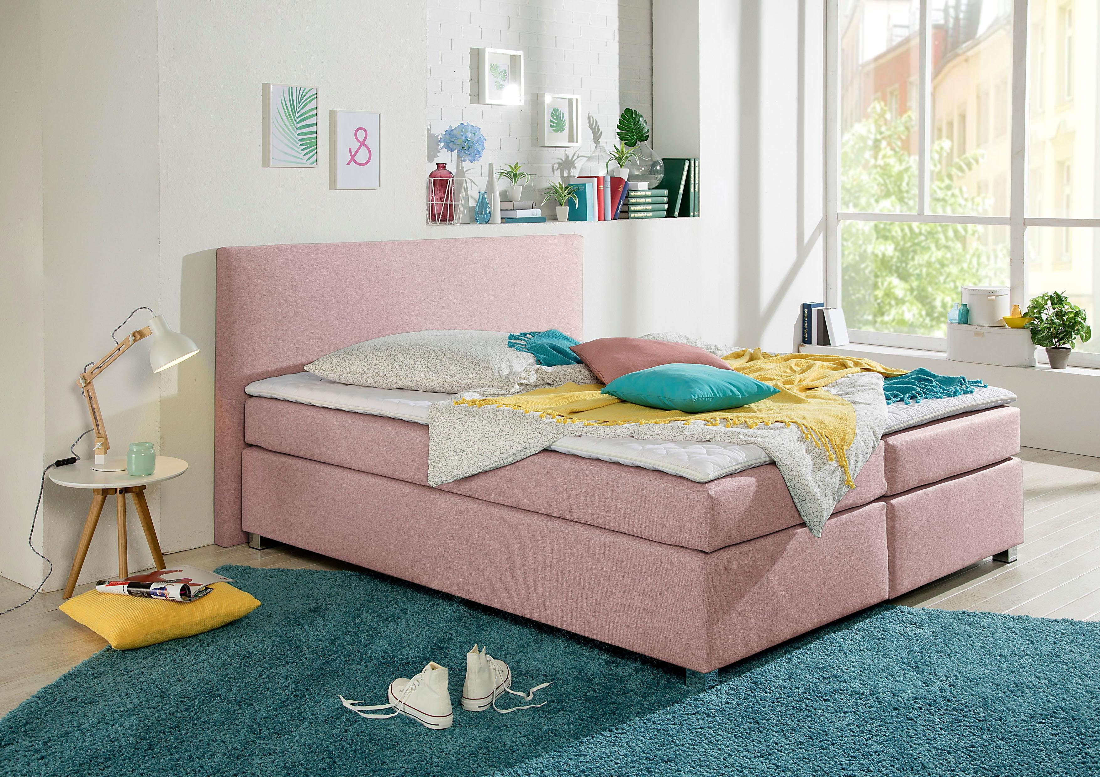 INOSIGN Boxspring Eliana incl. topmatras, in 4 breedten, 3 matrassoorten en 2 hardheden