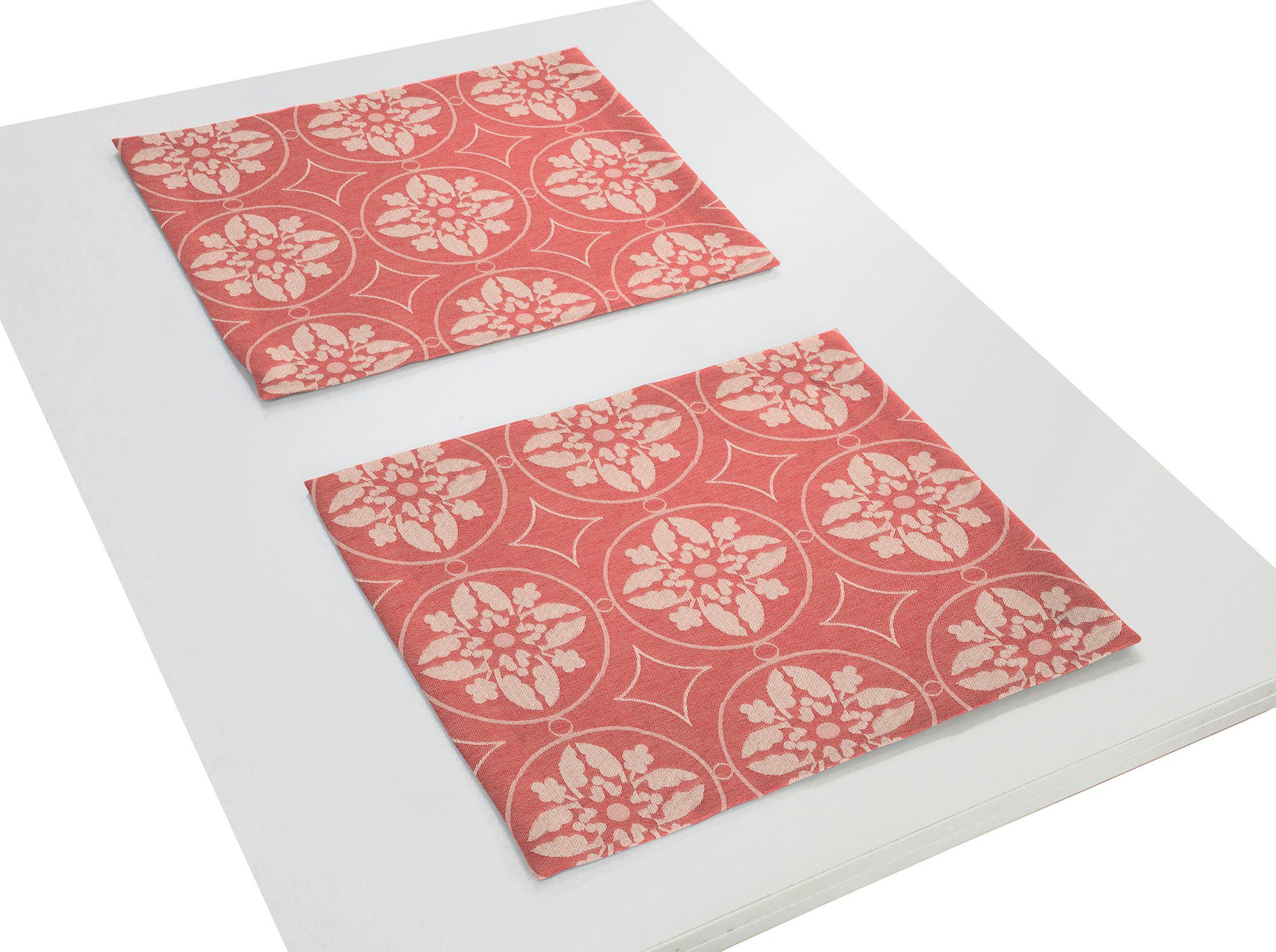 Adam Set placemats Romantic Puligny Light GOTS organic, gecertificeerd door CERES 0242, Made in Germany (2 stuks)