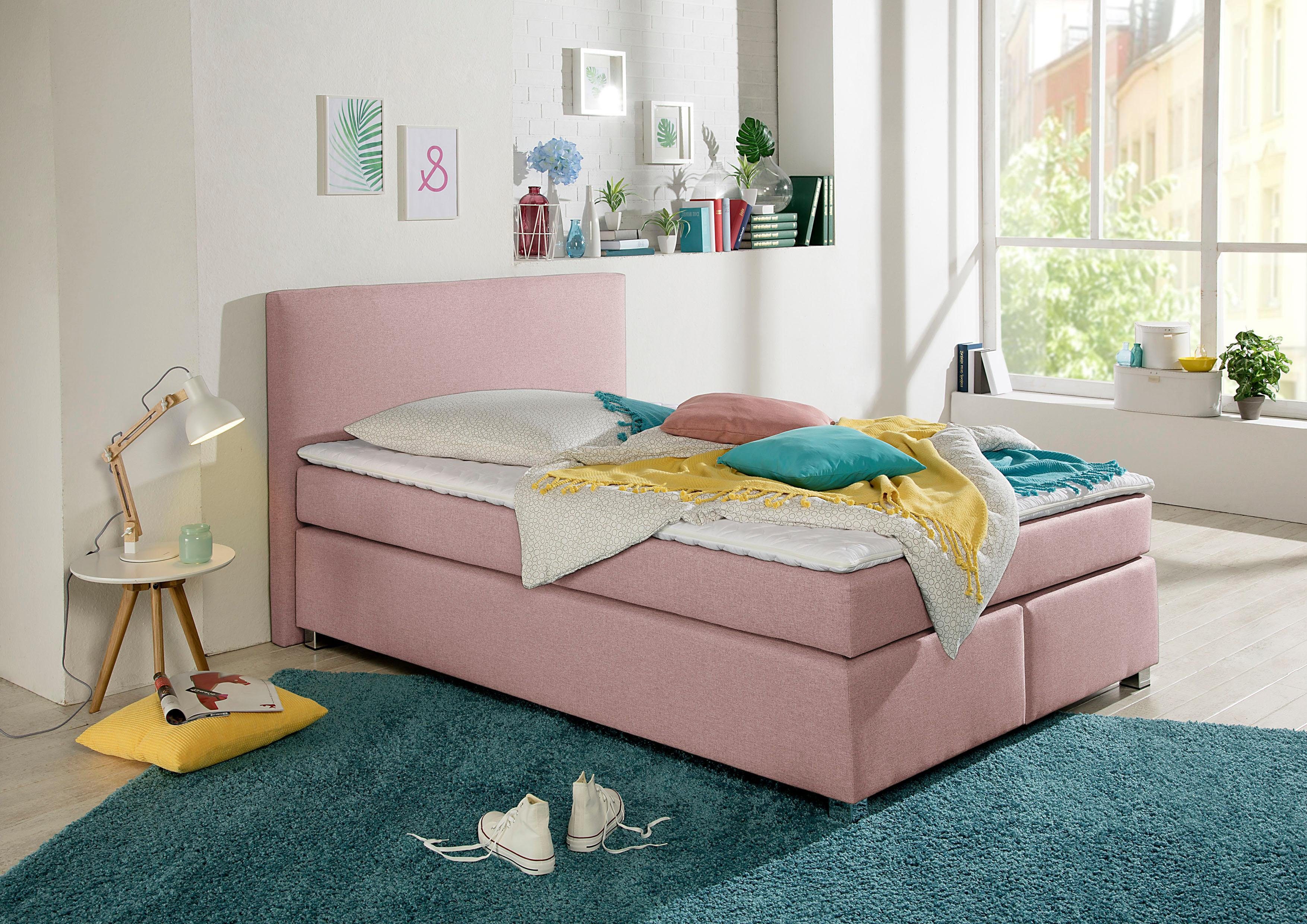 my home Boxspring Eliana incl. topmatras, in 4 breedten, 3 matrassoorten en 2 hardheden