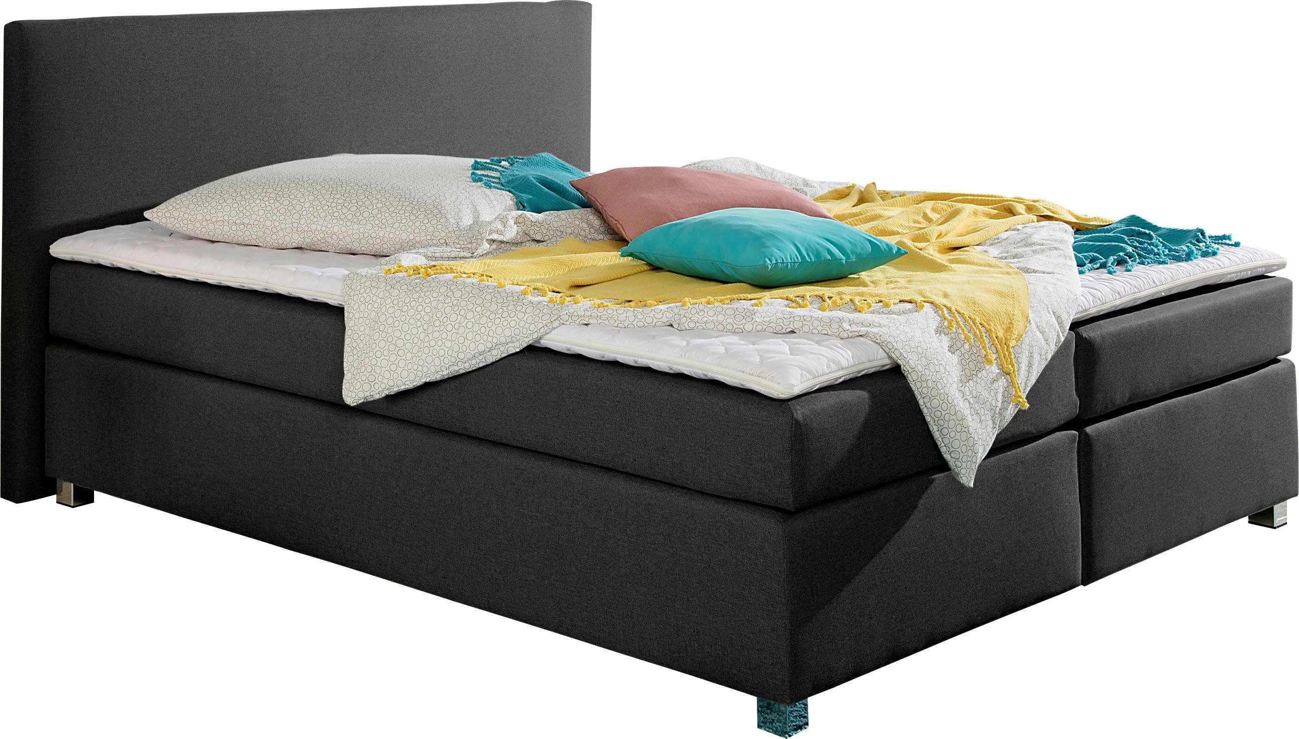 INOSIGN Boxspring Eliana incl. topmatras, in 4 breedten, 3 matrassoorten en 2 hardheden