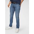 joop jeans 5-pocketsjeans slim fit "stephen" stijlvolle wassing, draagvouwen blauw