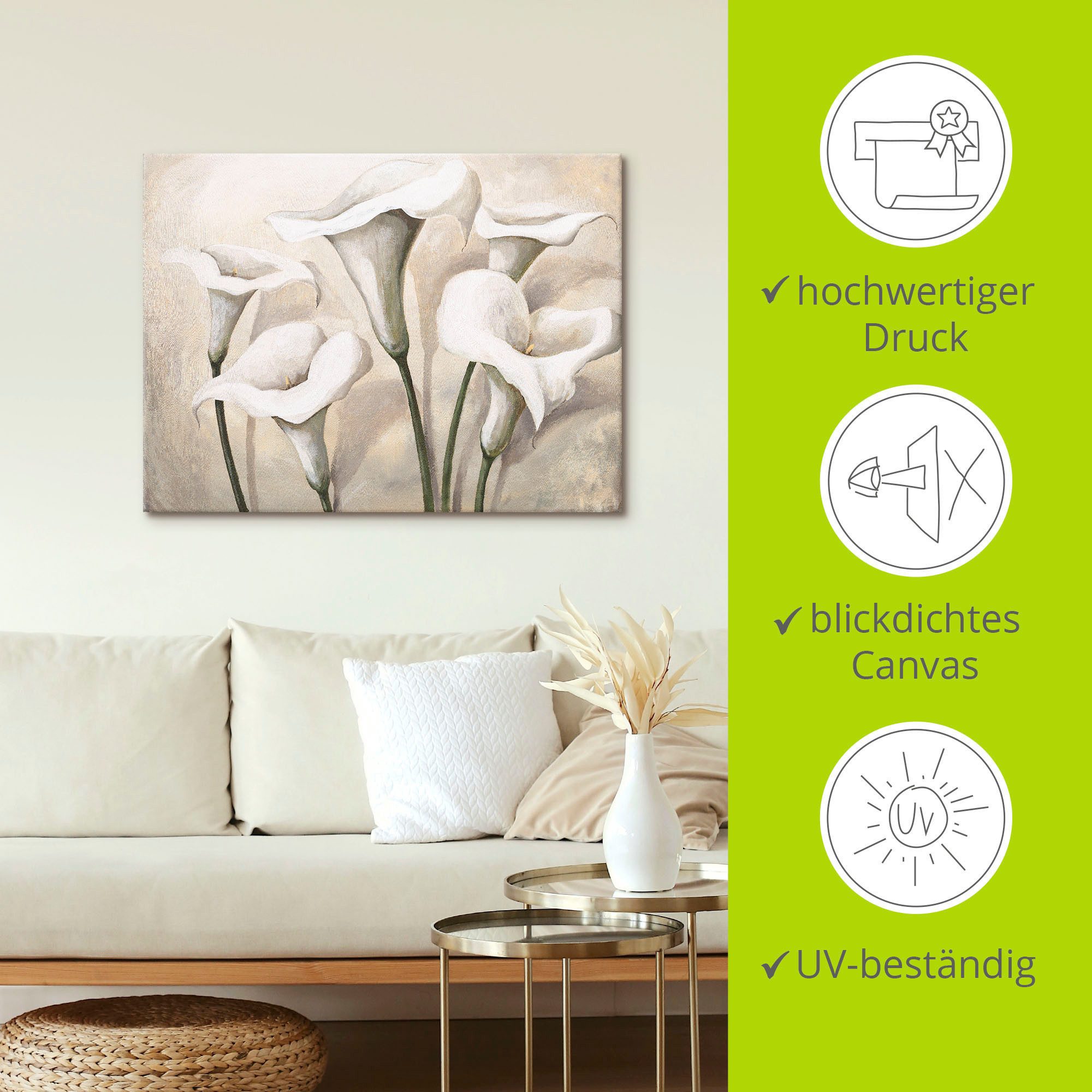 Artland Artprint Callas I als artprint op linnen, poster, muursticker in verschillende maten