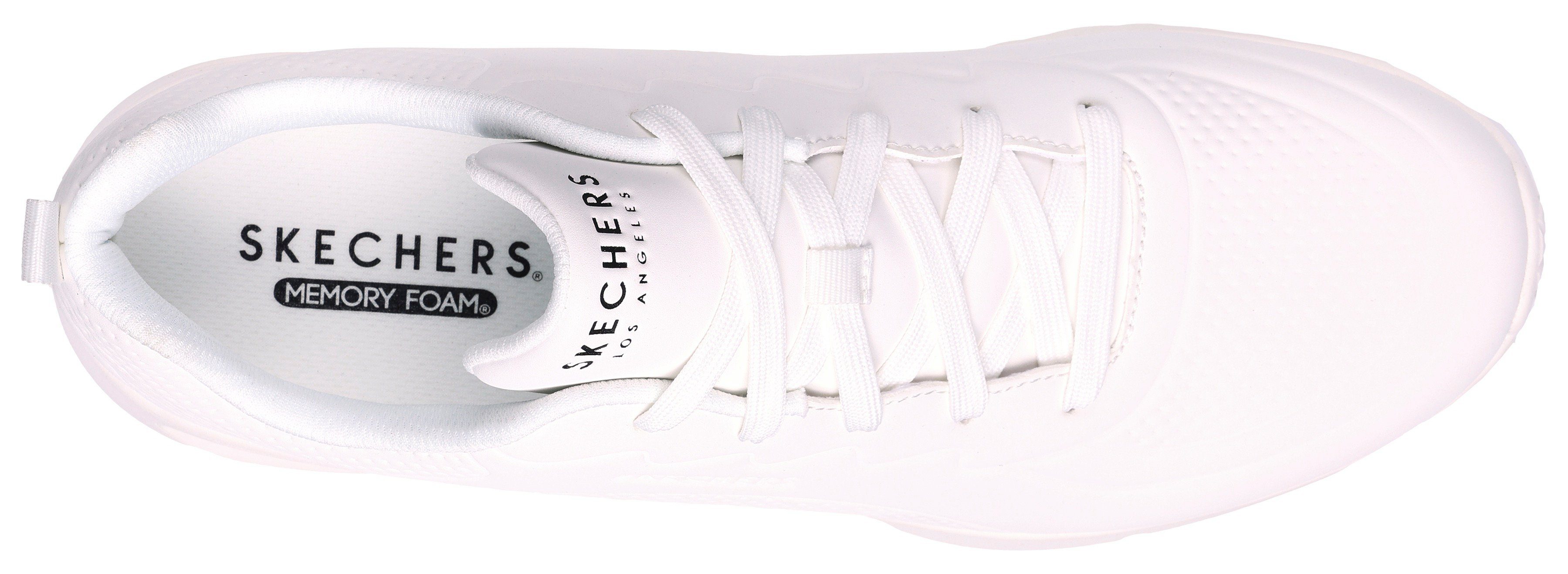 Skechers Sneakers UNO LITE-LIGHTER ONE in monochrome look, vrijetijdsschoen, lage schoen, veterschoen