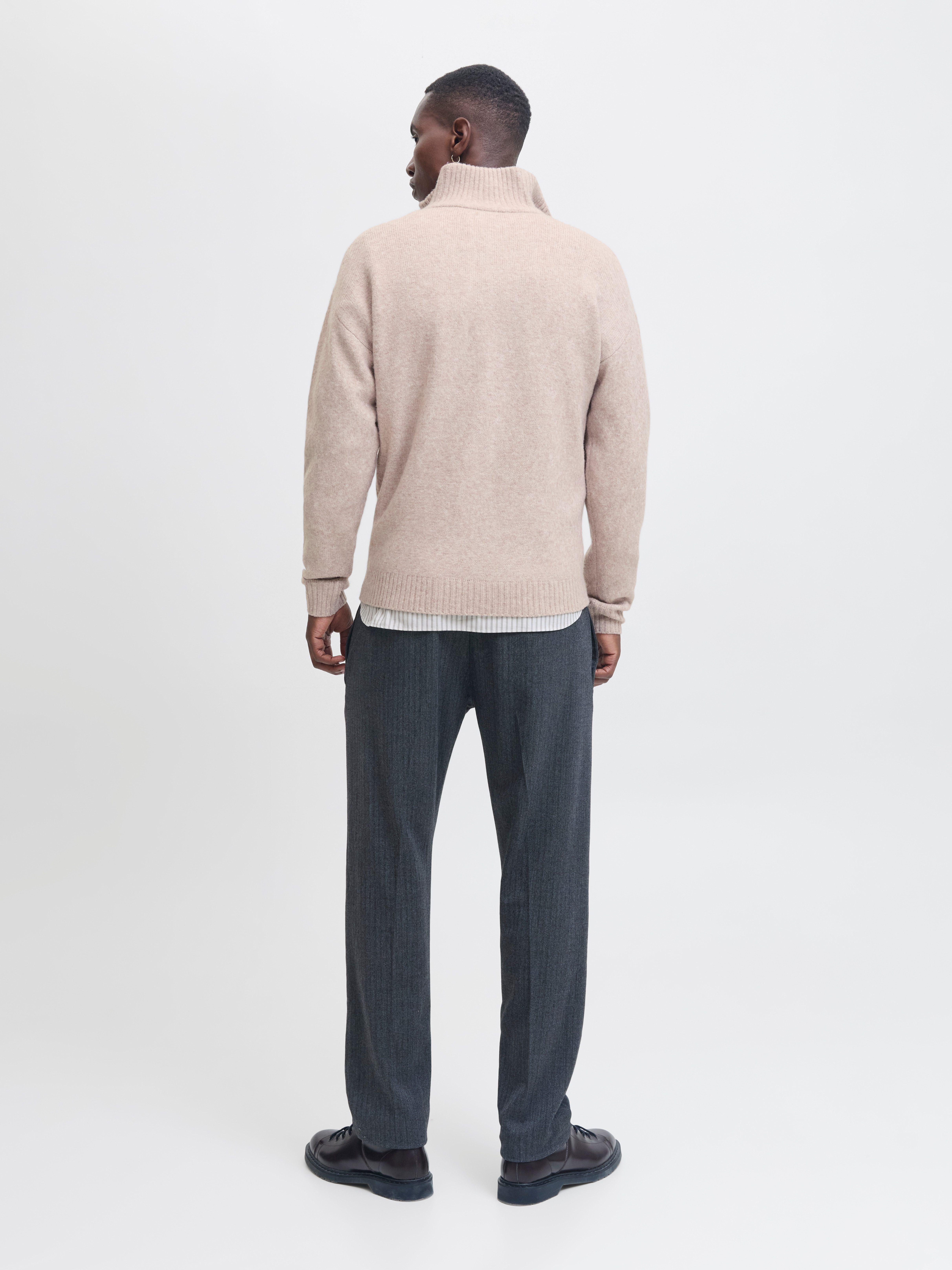 Jack & Jones Schipperstrui JJESOHO OLLIE KNIT HALF ZIP SN