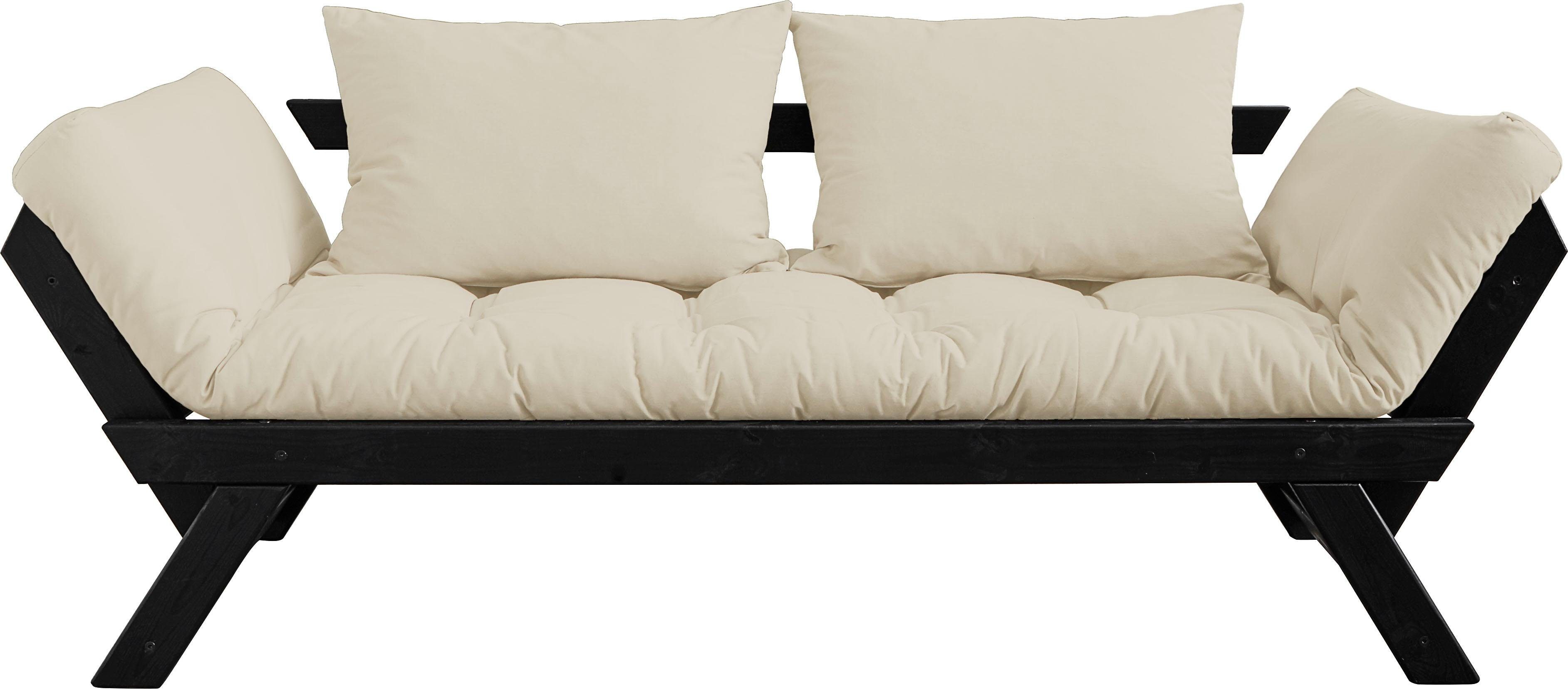Karup Slaapbank Bebop inclusief futonmatras beige, slaapbanken, Zwart
