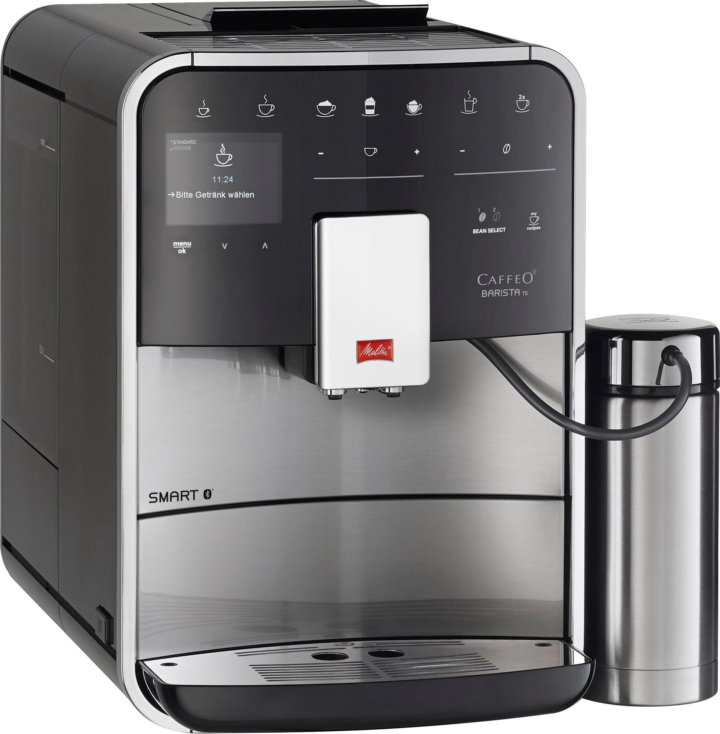 Melitta Volautomatisch koffiezetapparaat Barista TS Smart® F 86/0-100, roestvrij staal, Hoogwaardig front van edelstaal, 21 koffierecepten & 8 gebruikersprofielen