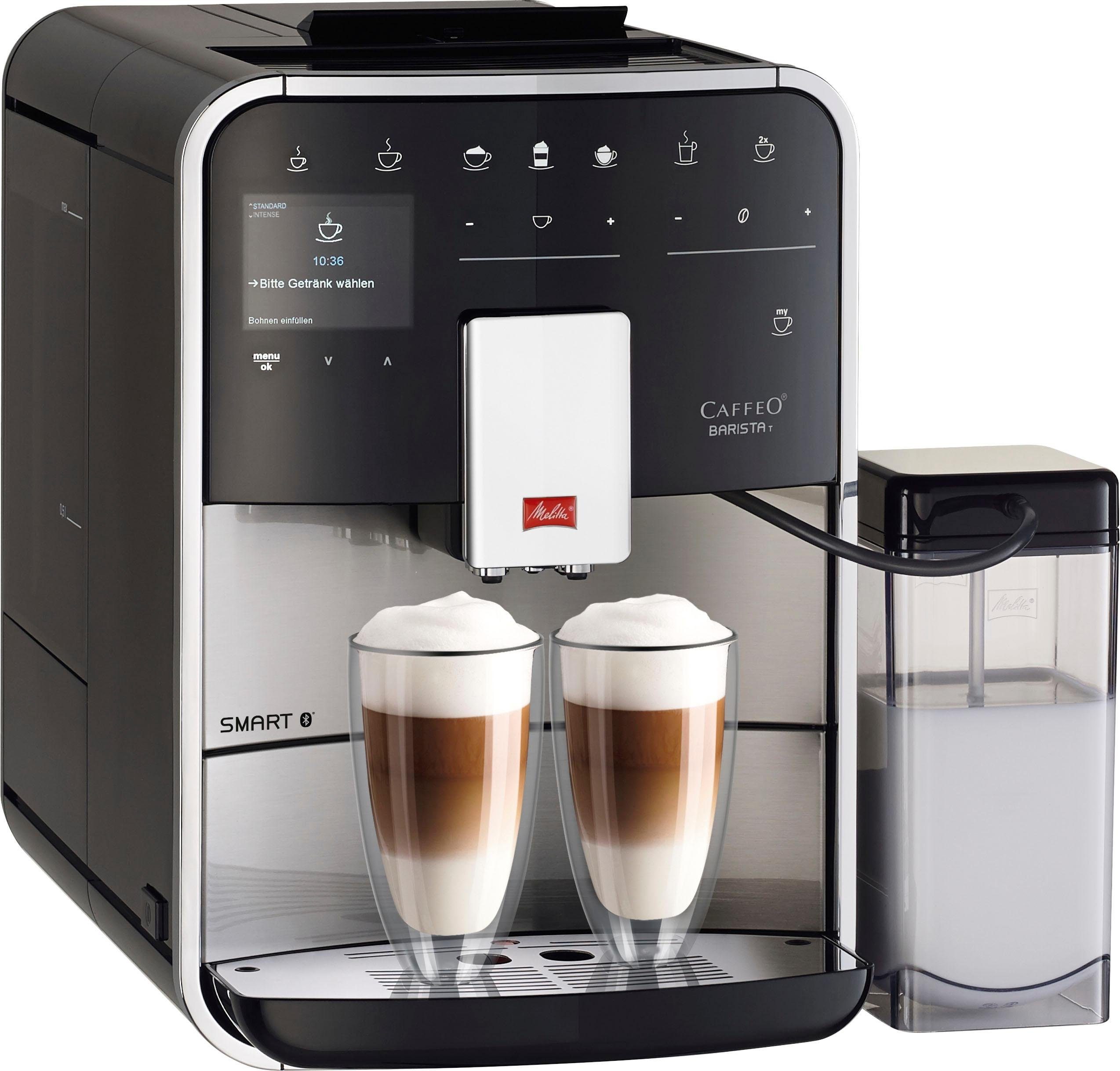 Melitta Volautomatisch koffiezetapparaat Barista T Smart® F 83/0-102, zwart, 4 gebruikersprofielen &18 koffierecepten, naar origineel italiaans recept
