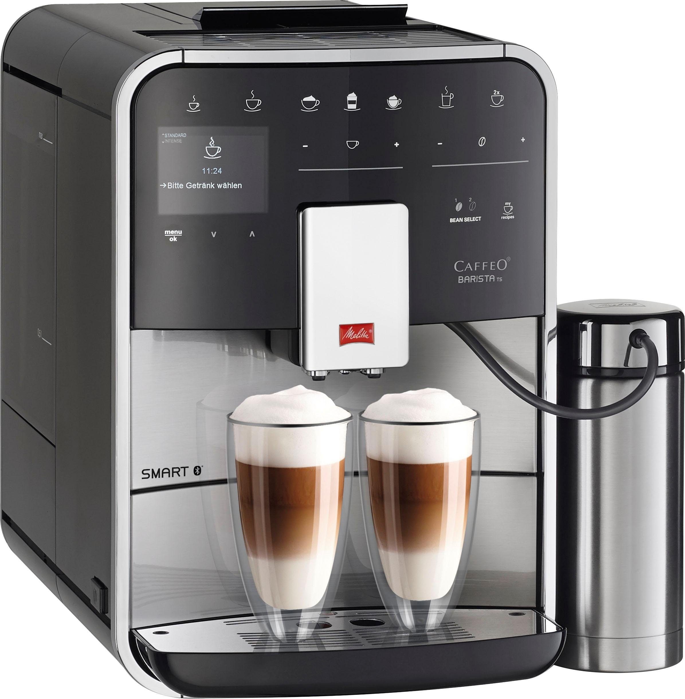 Melitta Volautomatisch koffiezetapparaat Barista TS Smart® F 86/0-100, roestvrij staal, Hoogwaardig front van edelstaal, 21 koffierecepten & 8 gebruikersprofielen