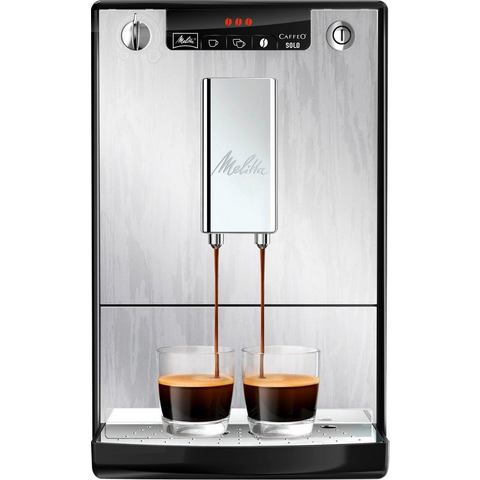 Melitta Volautomatisch koffiezetapparaat Solo® E 950-111, Organic Silver, Perfect voor caffè crema & espresso, slechts 20 cm breed