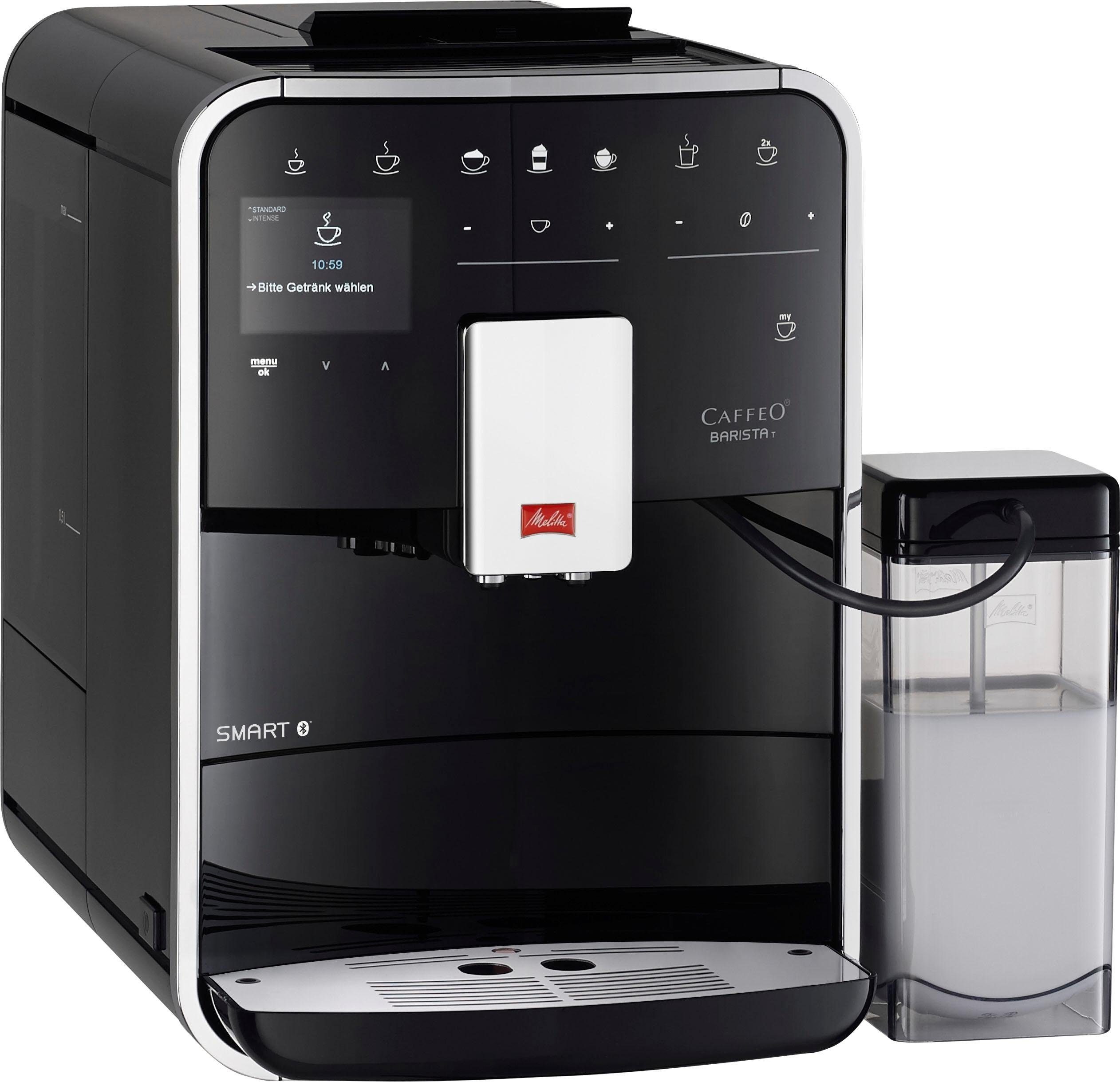 Melitta Volautomatisch koffiezetapparaat Barista T Smart® F 83/0-102, zwart, 4 gebruikersprofielen &18 koffierecepten, naar origineel italiaans recept