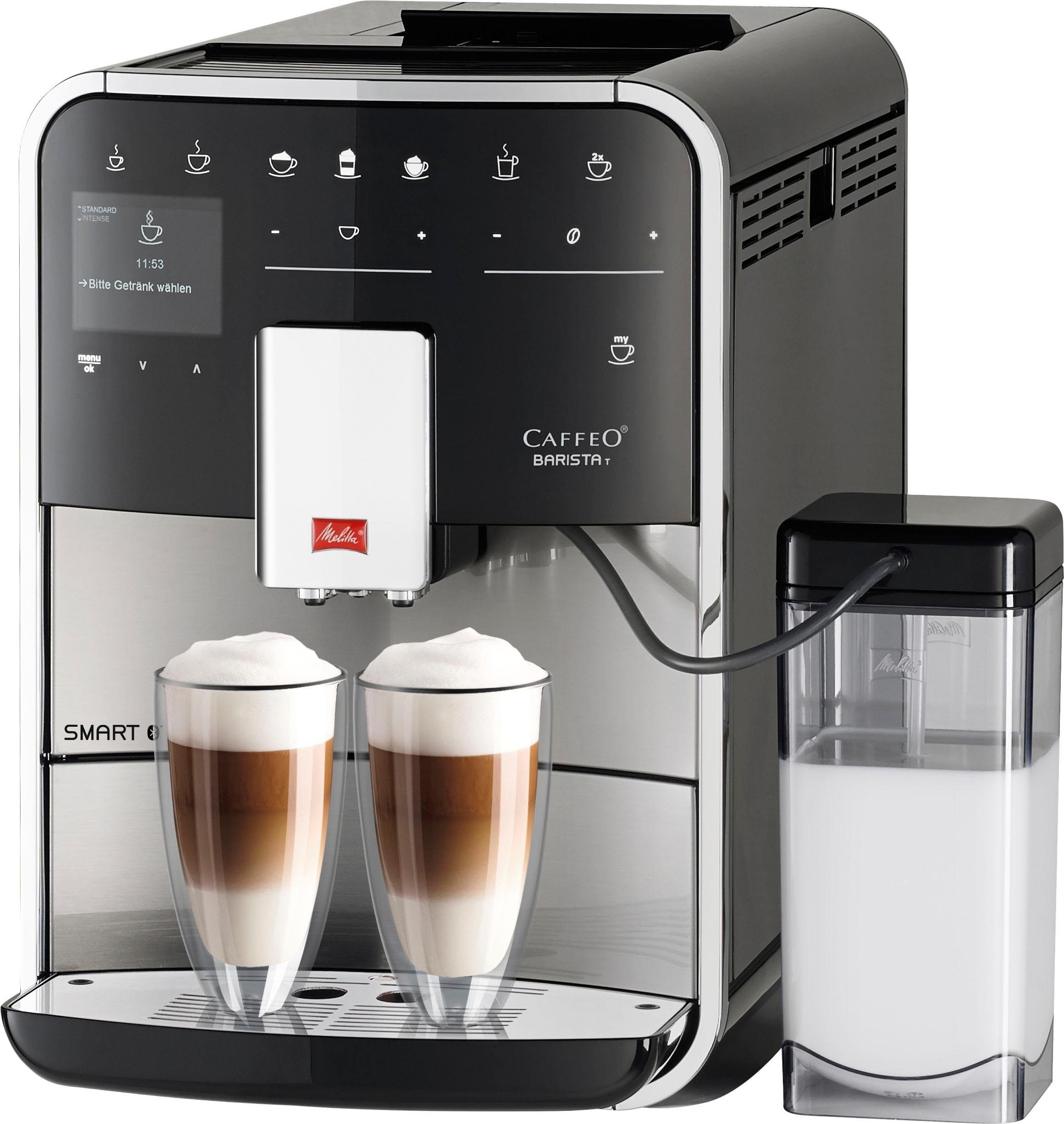 Melitta Volautomatisch koffiezetapparaat Barista T Smart® F 83/0-102, zwart, 4 gebruikersprofielen &18 koffierecepten, naar origineel italiaans recept