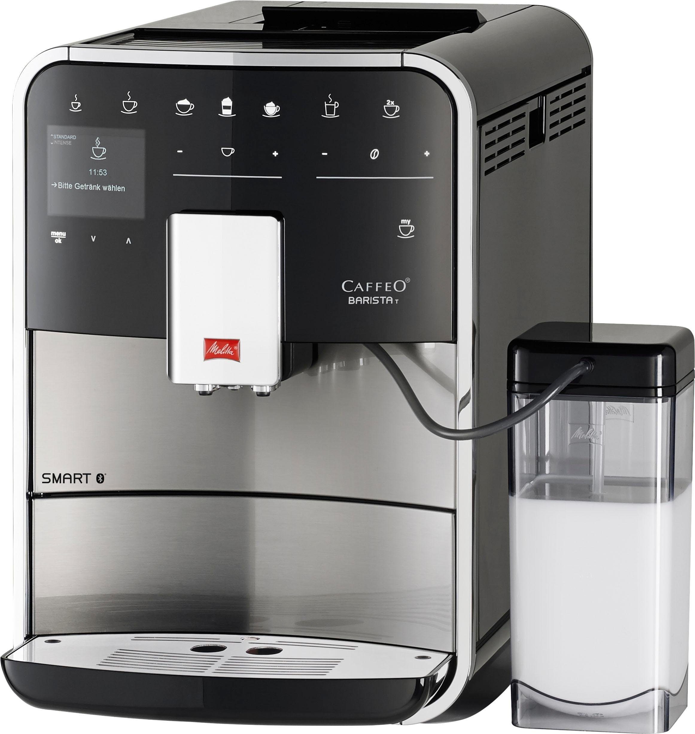 Melitta Volautomatisch koffiezetapparaat Barista T Smart® F 83/0-102, zwart, 4 gebruikersprofielen &18 koffierecepten, naar origineel italiaans recept