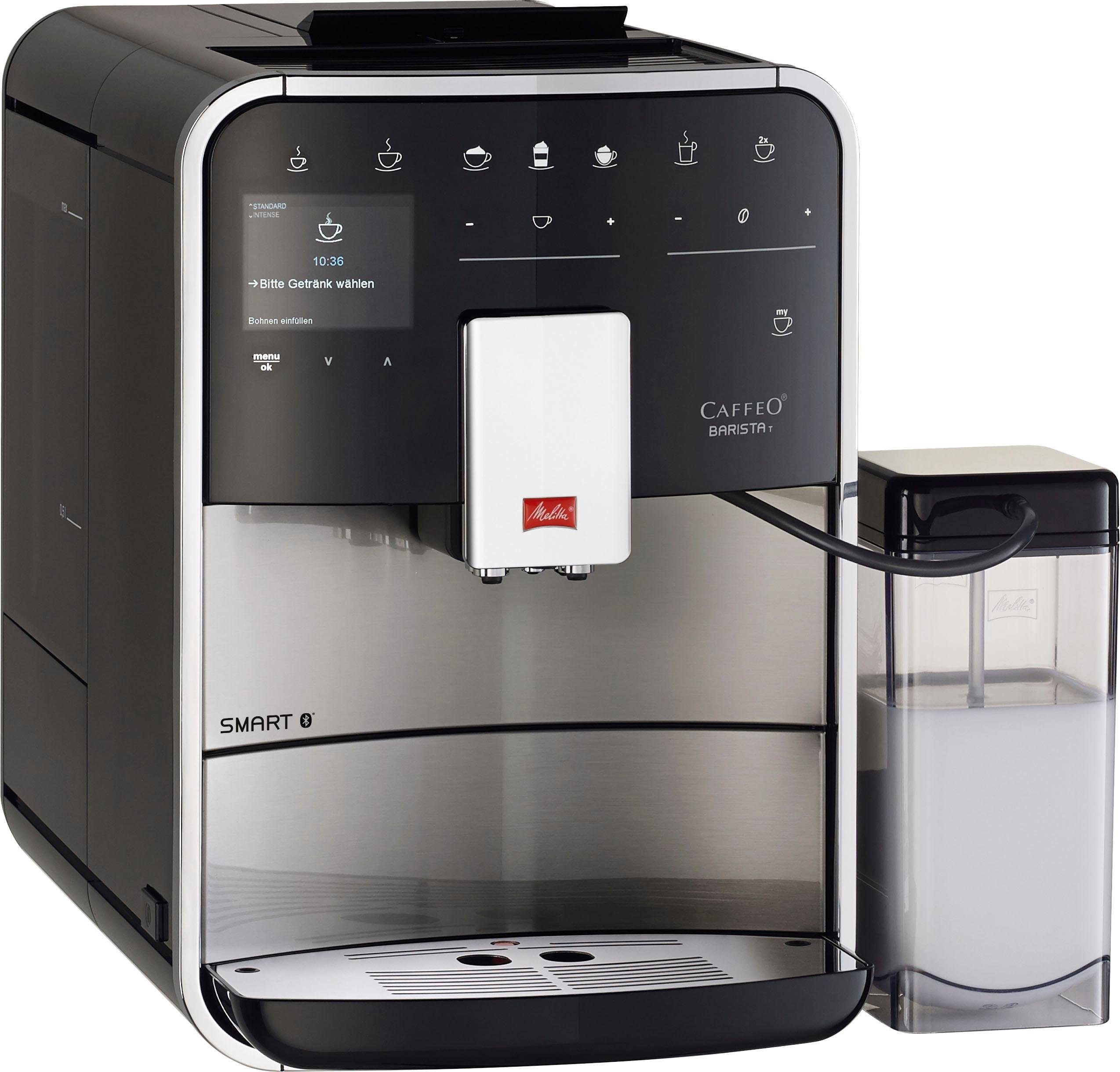 Melitta Volautomatisch koffiezetapparaat Barista T Smart® F 83/0-102, zwart, 4 gebruikersprofielen &18 koffierecepten, naar origineel italiaans recept