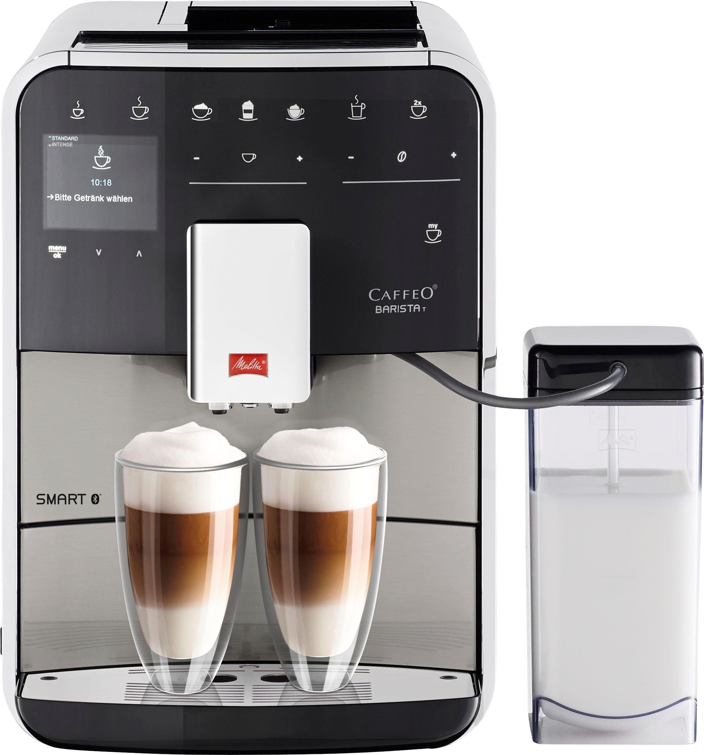 Melitta Volautomatisch koffiezetapparaat Barista T Smart® F 83/0-102, zwart, 4 gebruikersprofielen &18 koffierecepten, naar origineel italiaans recept