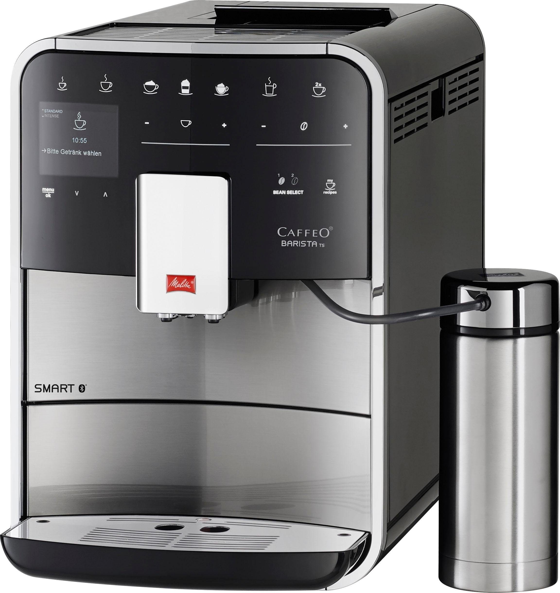 Melitta Volautomatisch koffiezetapparaat Barista TS Smart® F 86/0-100, roestvrij staal, Hoogwaardig front van edelstaal, 21 koffierecepten & 8 gebruikersprofielen