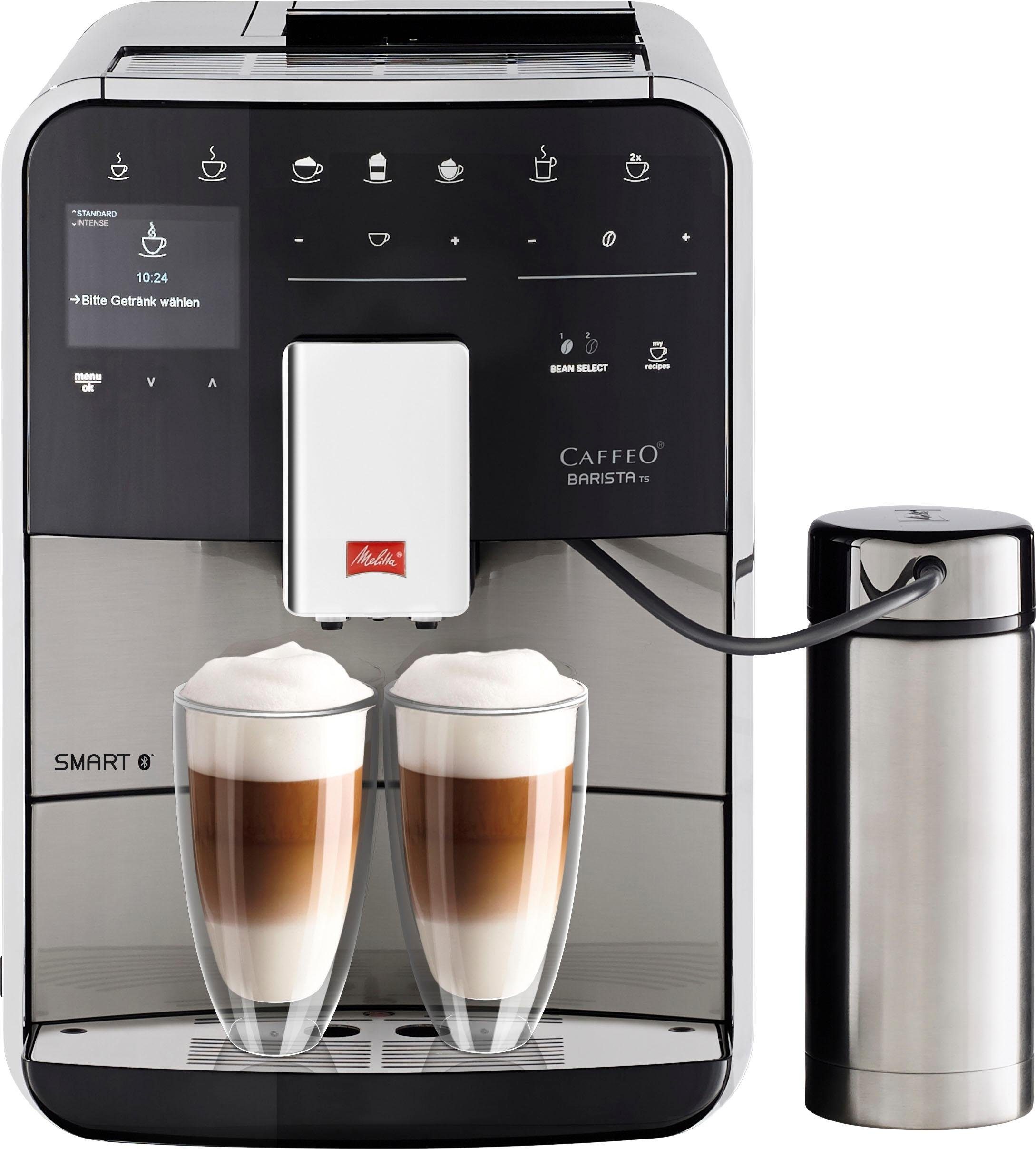 Melitta Volautomatisch koffiezetapparaat Barista TS Smart® F 86/0-100, roestvrij staal, Hoogwaardig front van edelstaal, 21 koffierecepten & 8 gebruikersprofielen