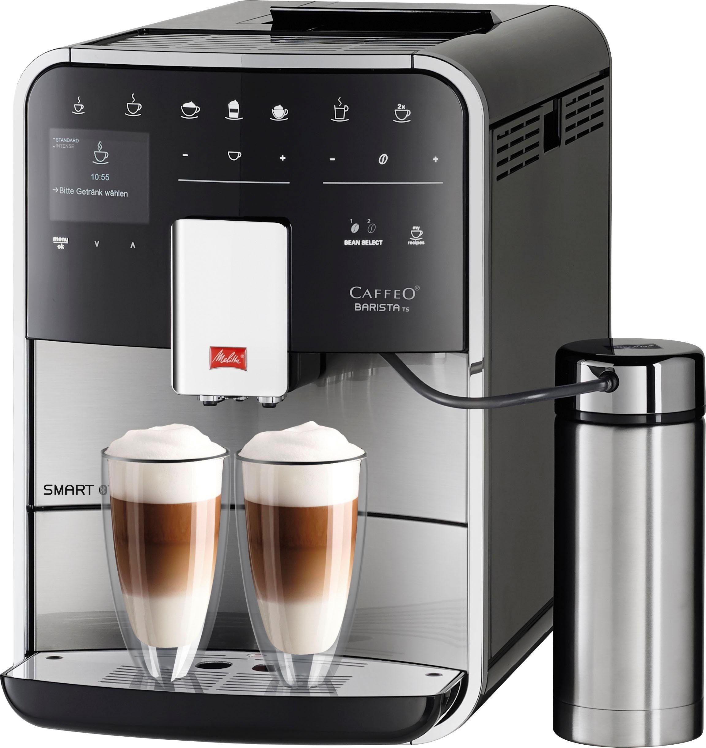 Melitta Volautomatisch koffiezetapparaat Barista TS Smart® F 86/0-100, roestvrij staal, Hoogwaardig front van edelstaal, 21 koffierecepten & 8 gebruikersprofielen
