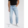 tommy jeans straight jeans dad jean reg tprd ae712 svlbrd blauw