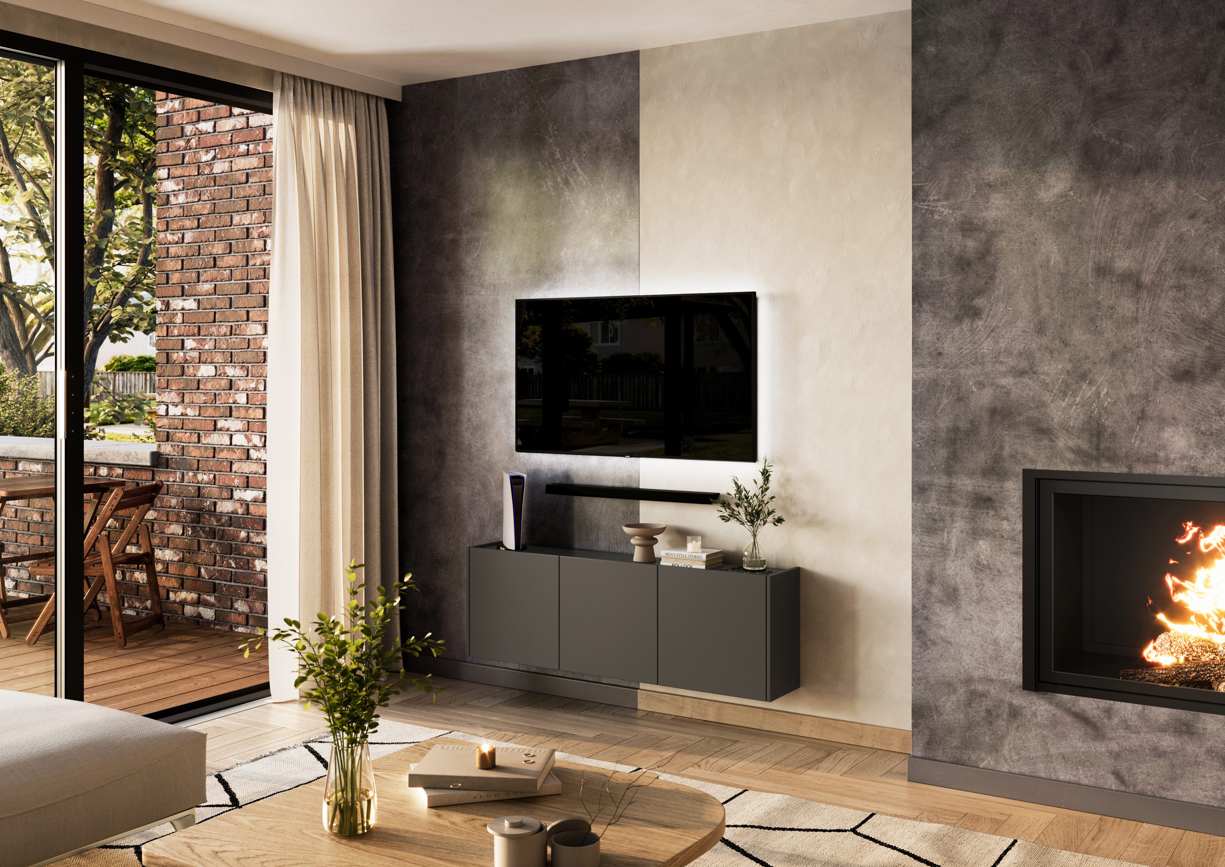 GERMANIA Multifunctionele kast Libbiano met balkonlook
