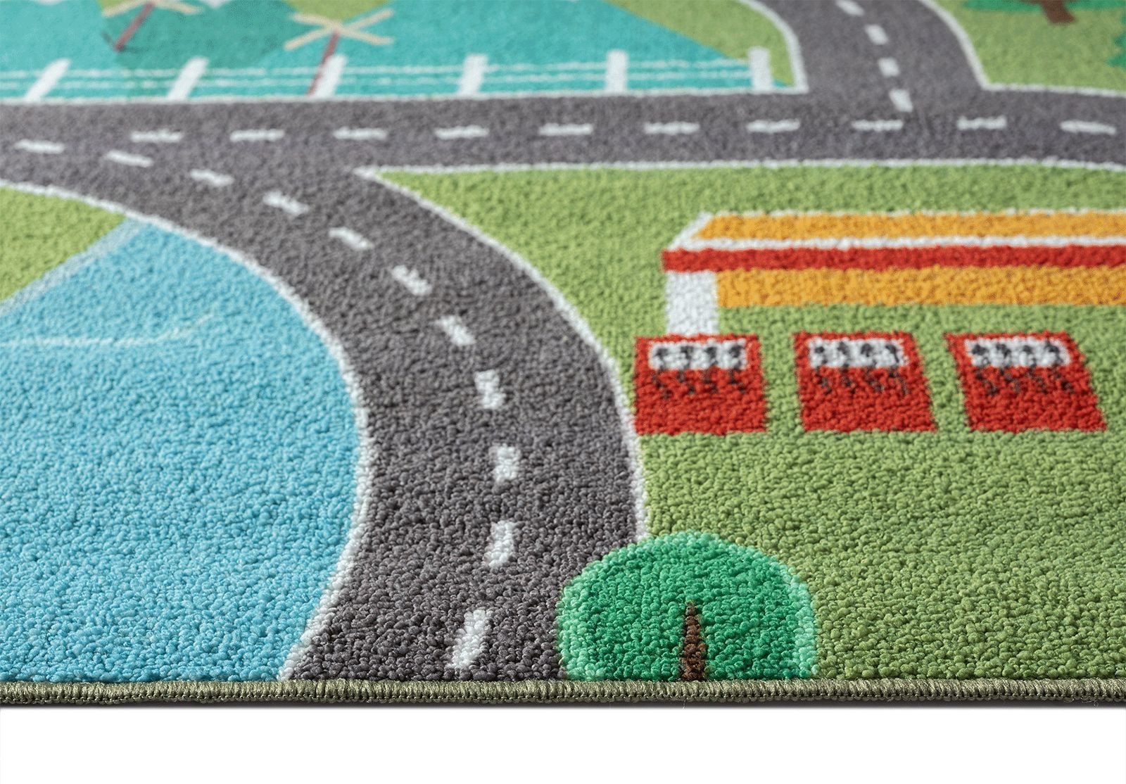 The carpet Vloerkleed Happy Life Life kinderkamer tapijt speelkleed onderhoudsvriendelijk