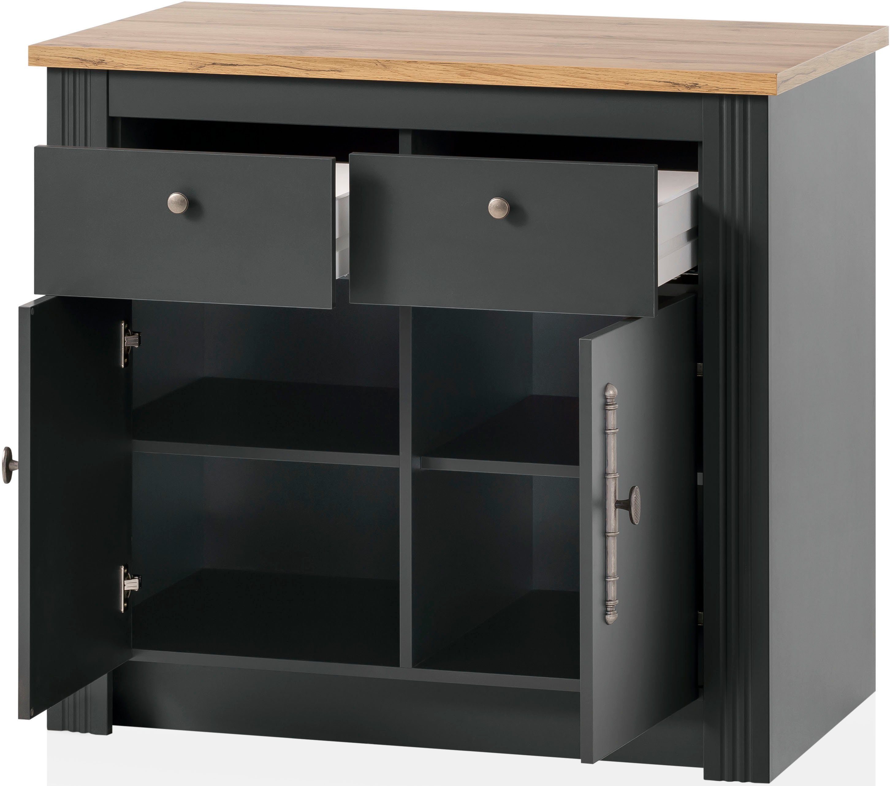Kochstation Onderkast KS-Westminster in romantische landelijke stijl, breedte 100 cm, exclusief by otto