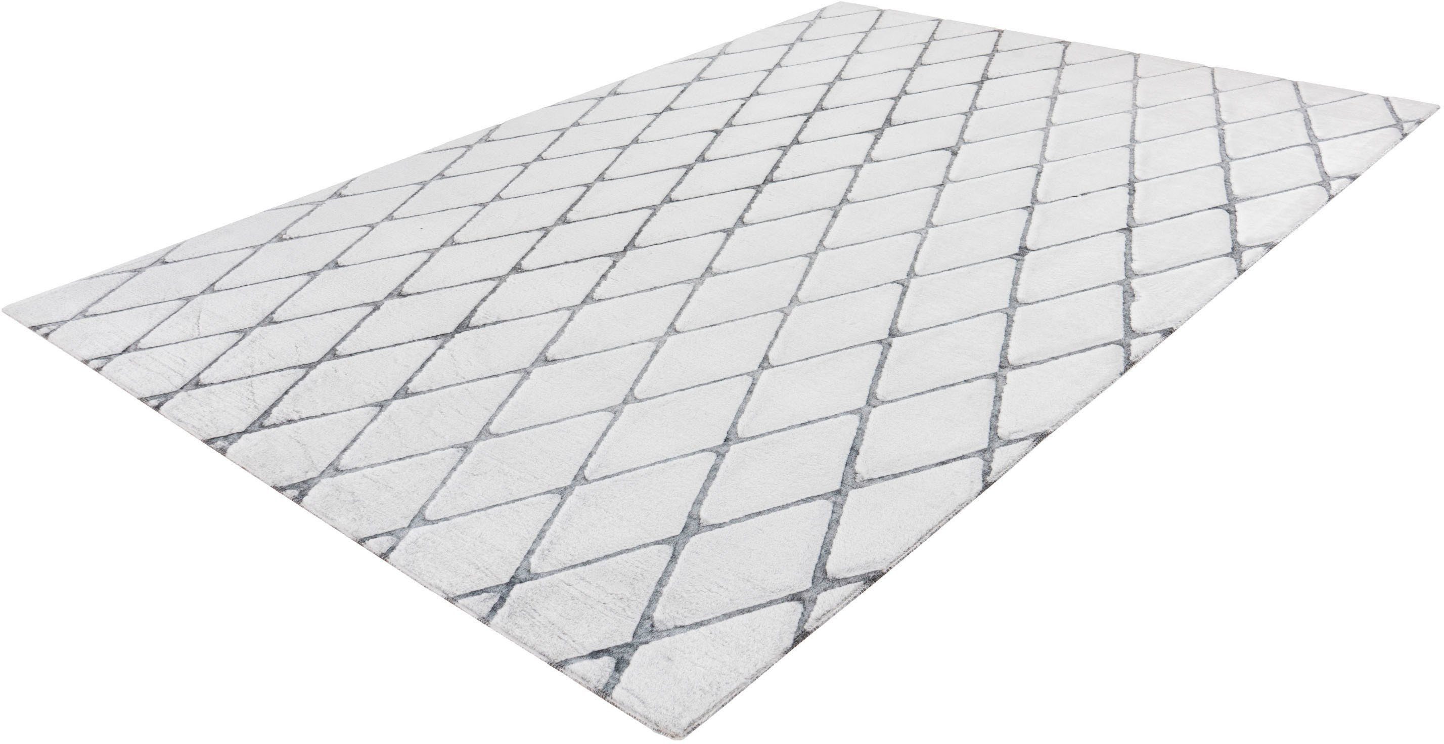 calo-deluxe Vloerkleed Jardan-2000 bijzonder zacht door microvezel, ruitdessin