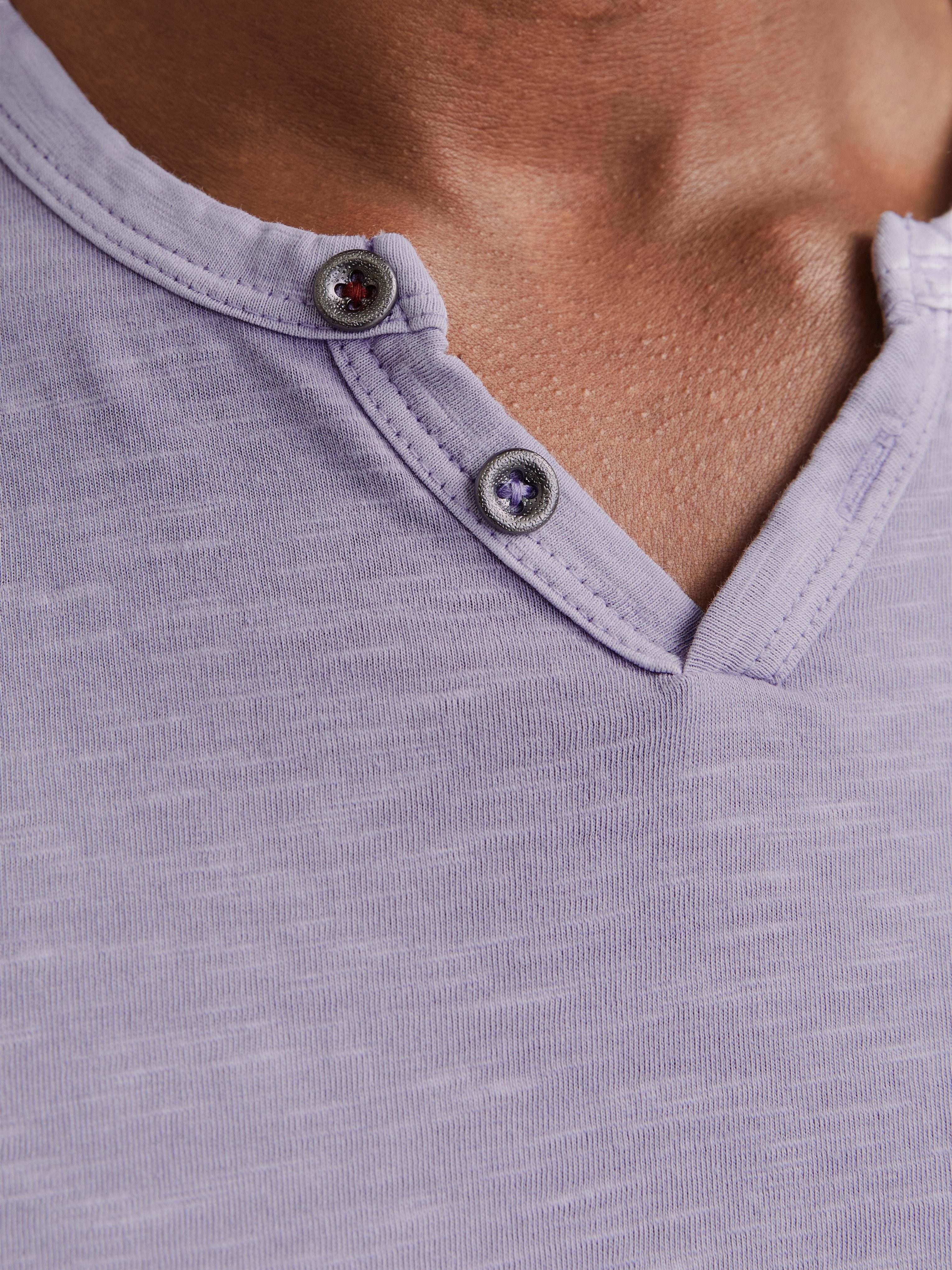 Jack & Jones T-shirt JJESPLIT NECK TEE SS NOOS