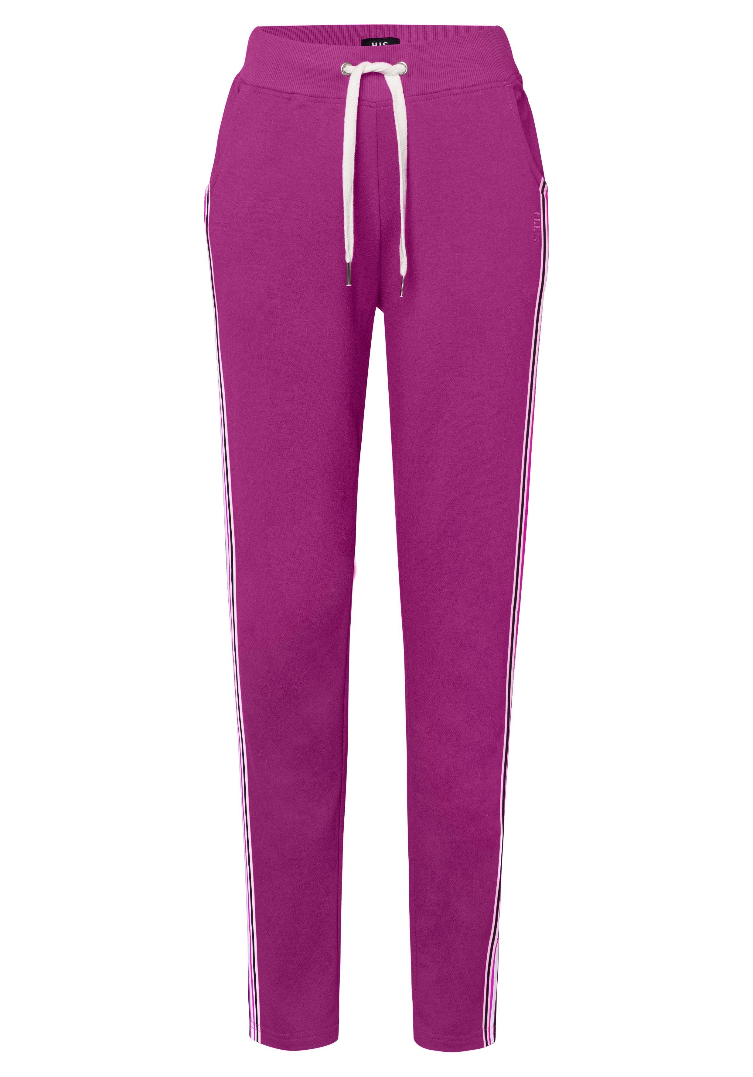 H.I.S Homewearbroek -loungebroek met zijstrepen en insteekzakken, loungewear
