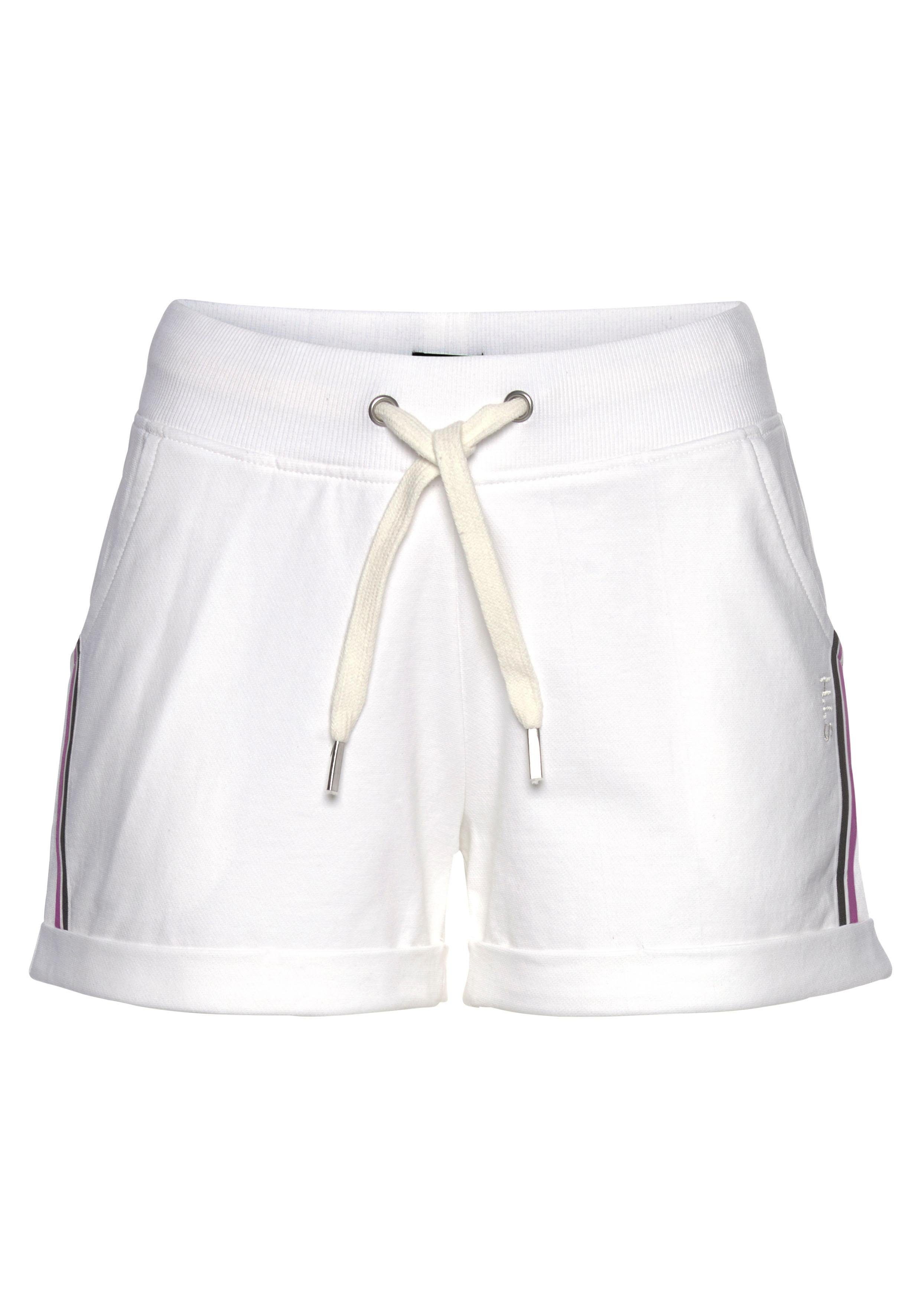 H.I.S Strandshort met tapestrepen opzij