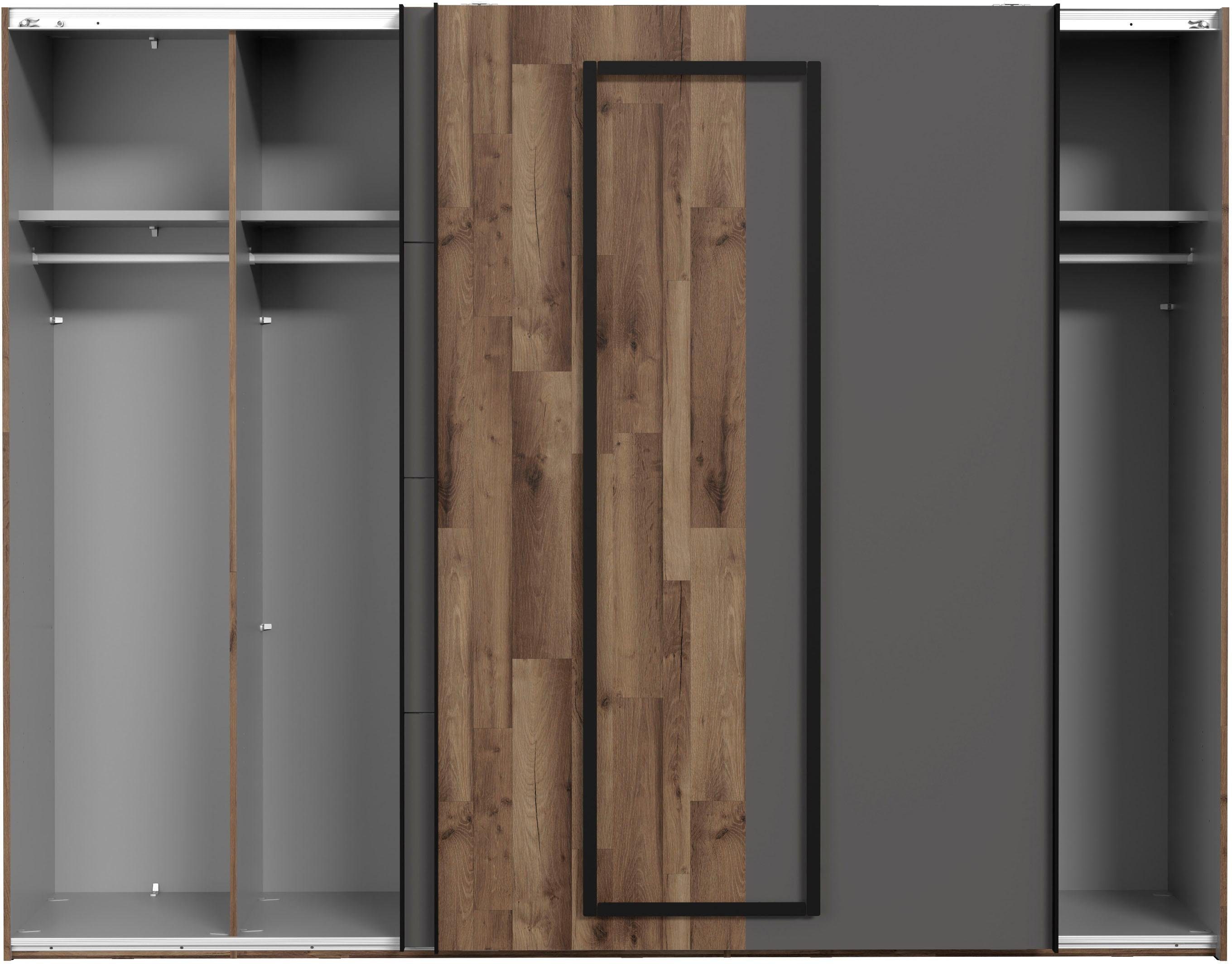 FORTE Zweefdeurkast Sirius Black, Made in Europe, hoogwaardig ontwerp