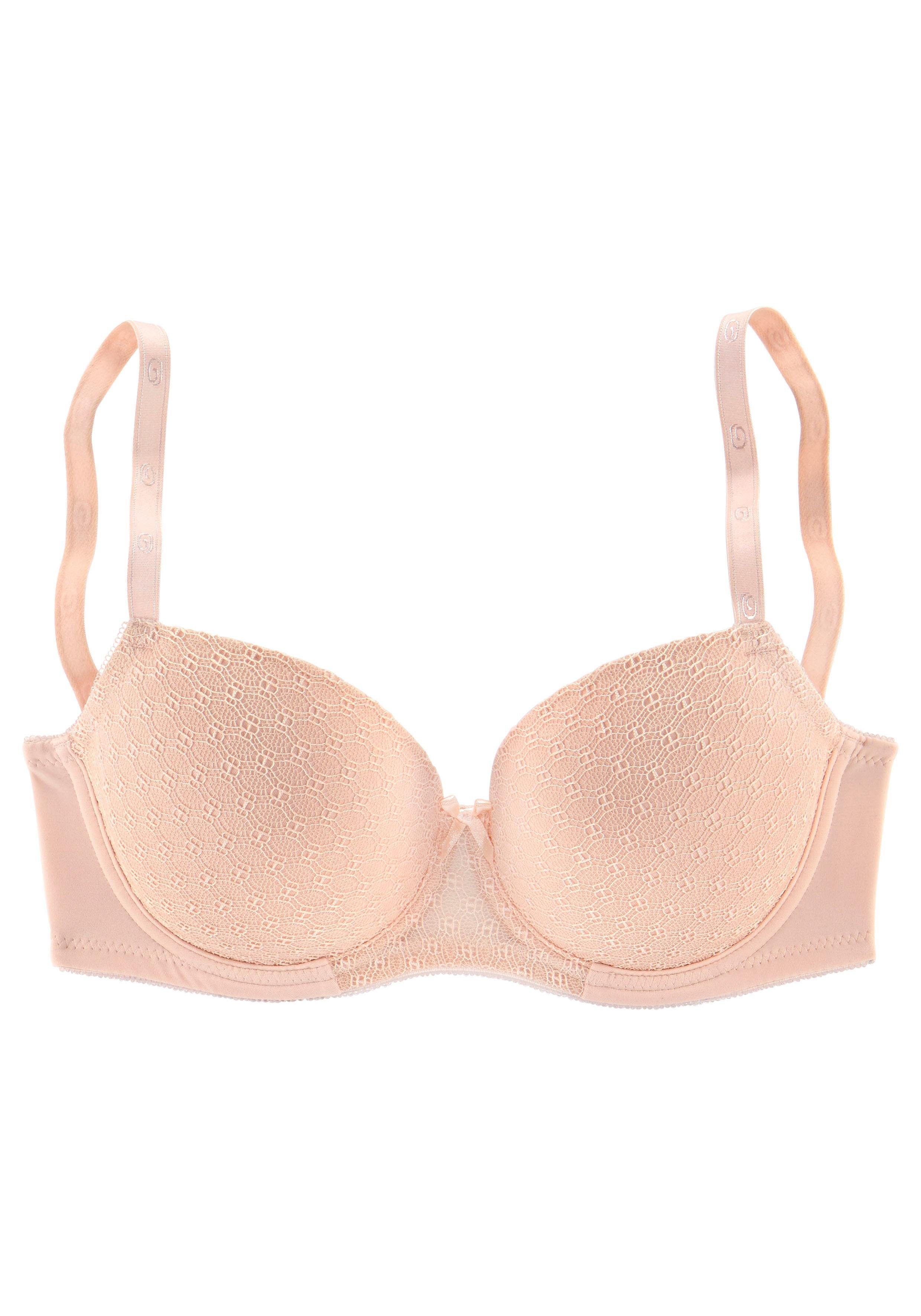 Lascana Bh met steuncups met beugel en grafische kant, dessous