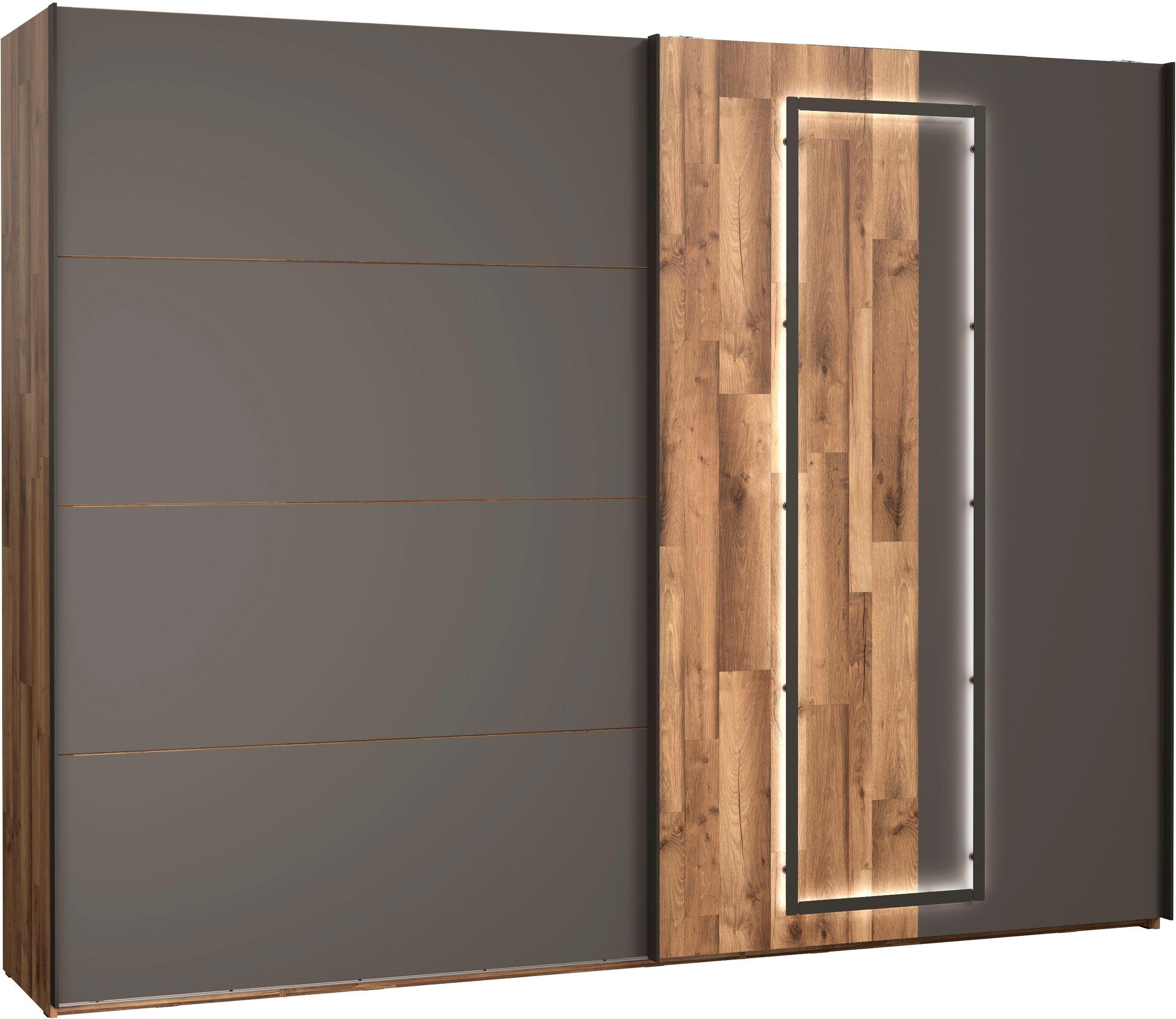 FORTE Zweefdeurkast Sirius Black, Made in Europe, hoogwaardig ontwerp