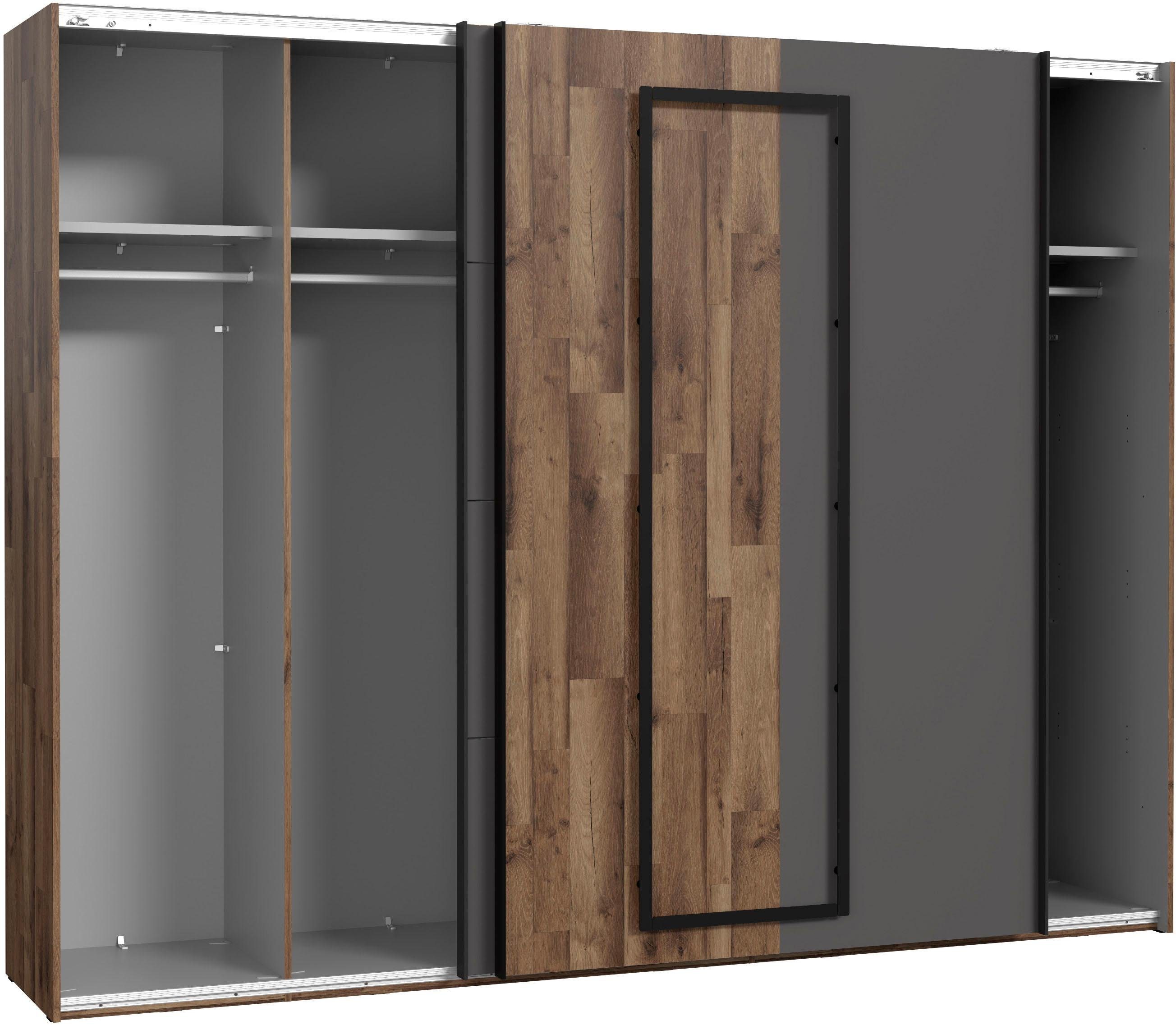 FORTE Zweefdeurkast Sirius Black, Made in Europe, hoogwaardig ontwerp