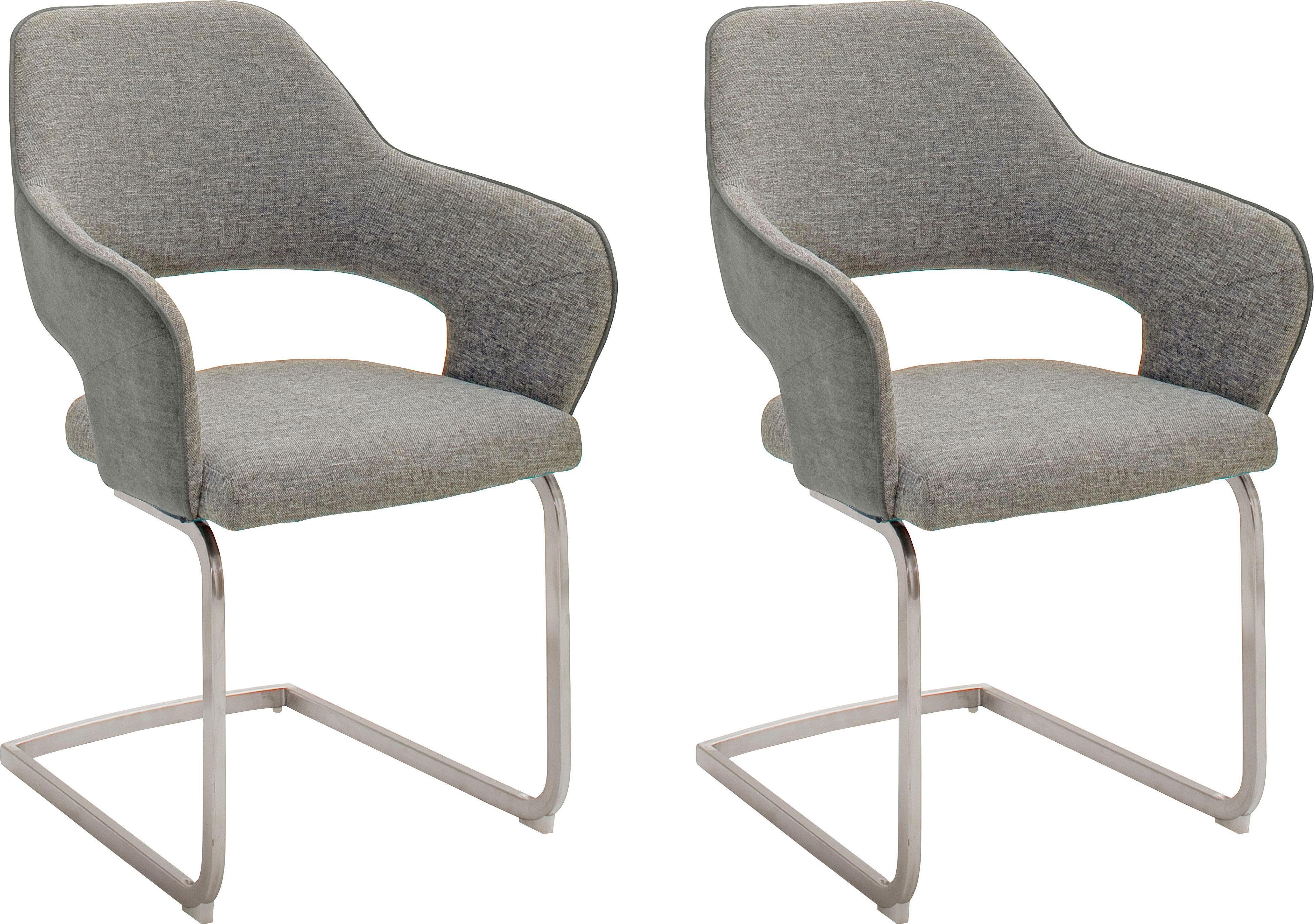 MCA furniture Vrijdragende stoel NEWCASTEL Stoel belastbaar tot 120 kg (set, 2 stuks)