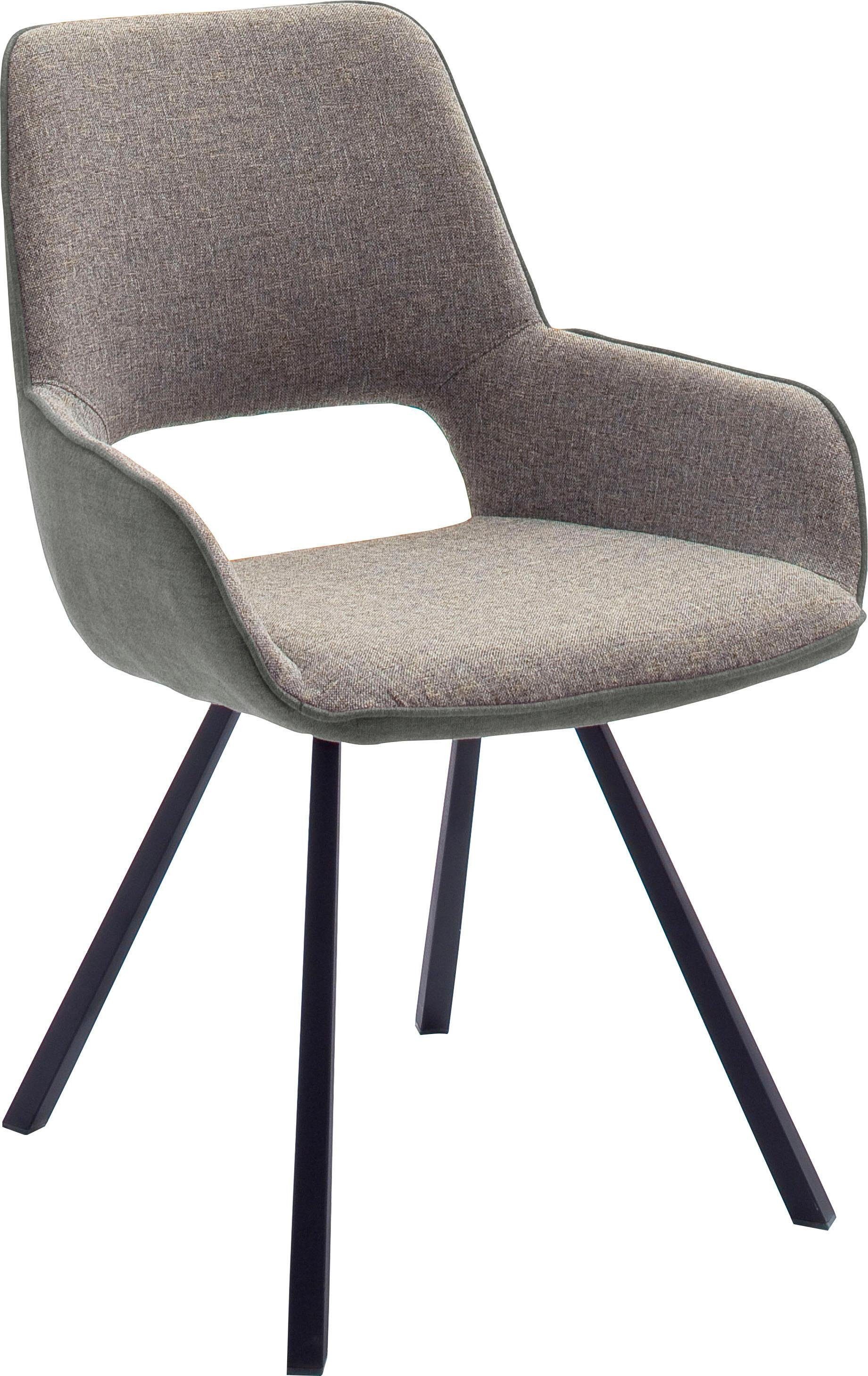 MCA furniture Stoel met 4 poten Parana Stoel belastbaar tot 120 kg (2 stuks)
