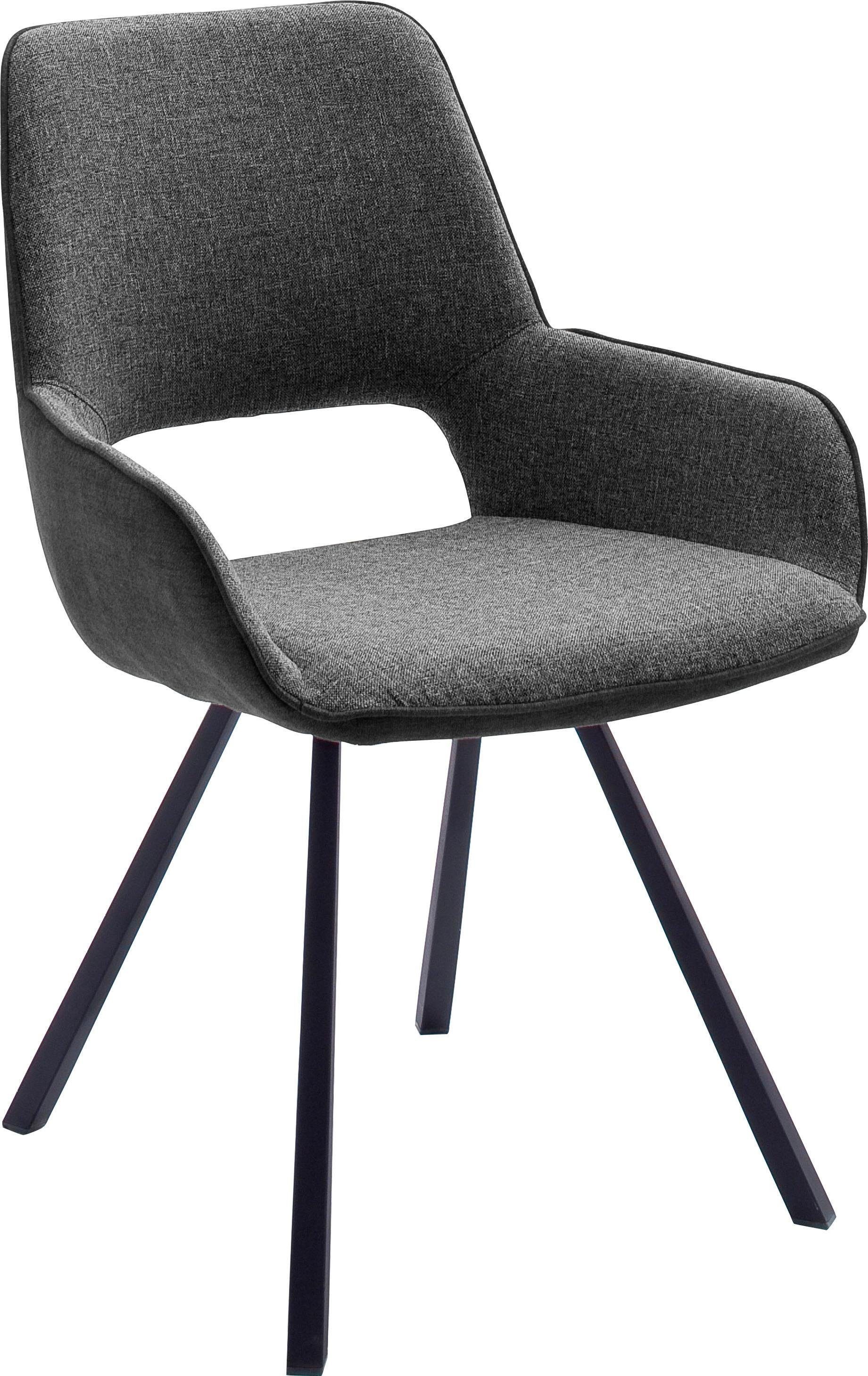 MCA furniture Stoel met 4 poten Parana Stoel belastbaar tot 120 kg (2 stuks)