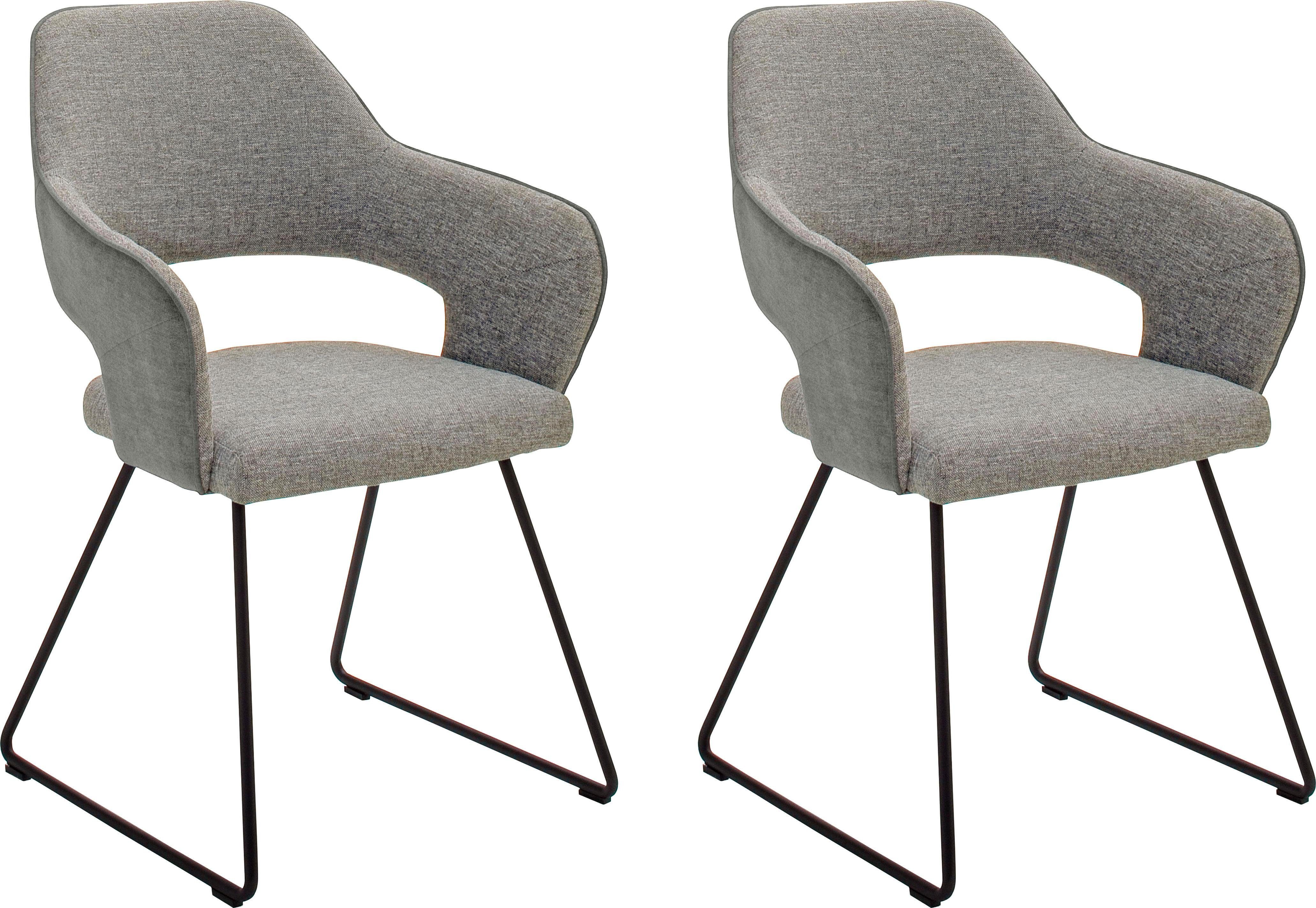MCA furniture Stoel NEWCASTEL Stoel belastbaar tot 130 Kg (set, 2 stuks)