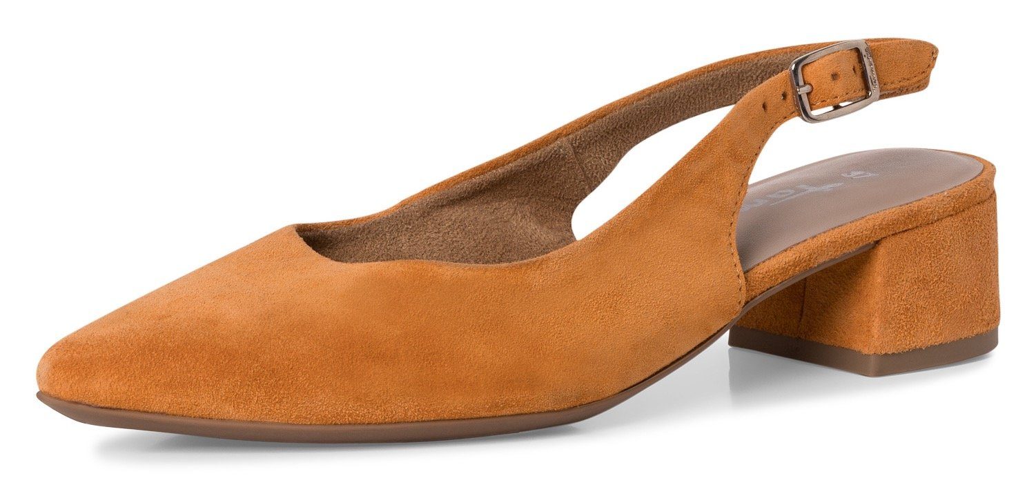 Tamaris Slingback pumps , blokhak, avondschoen, zomerschoen met verstelbare riem