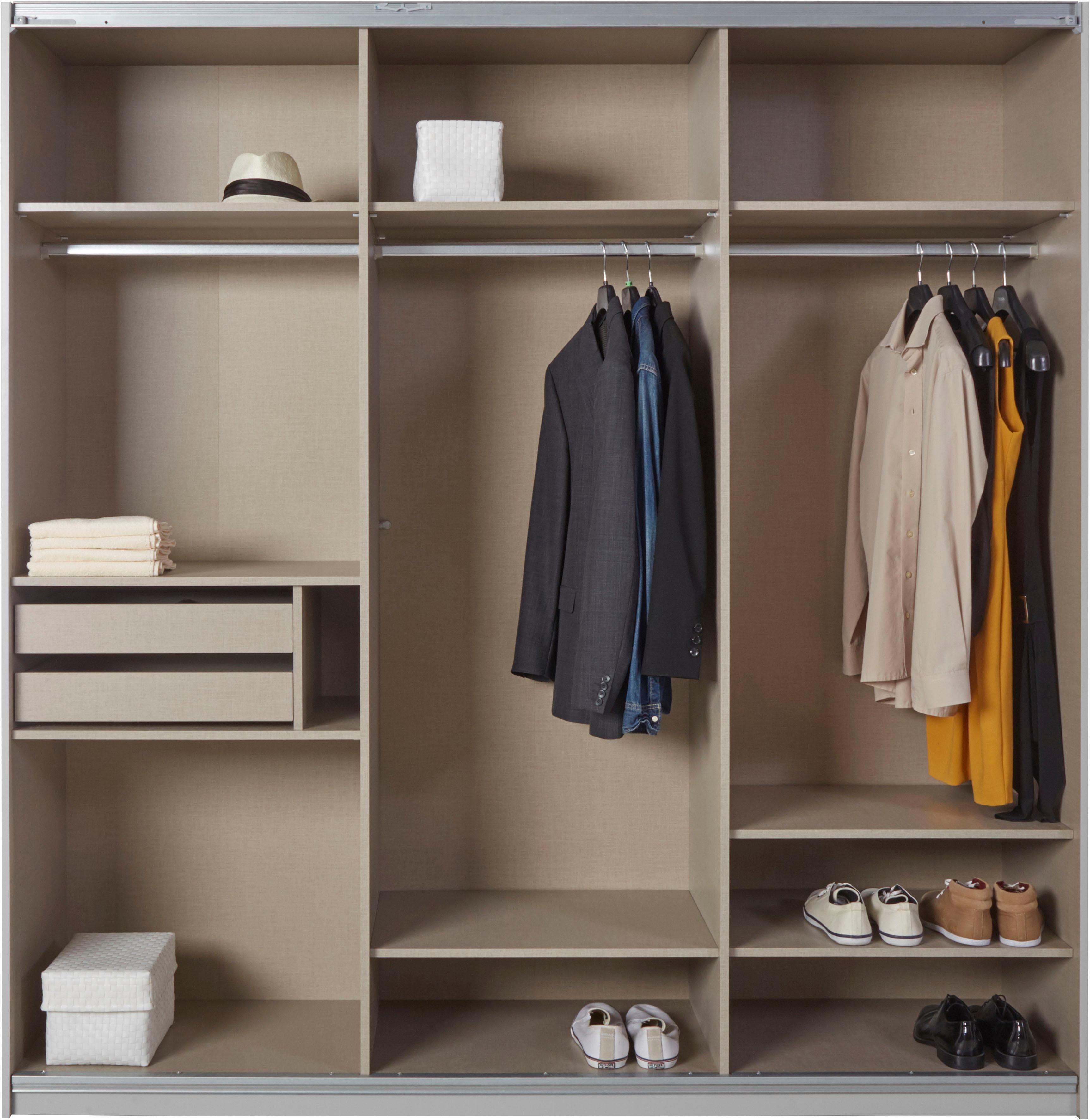 rauch Zweefdeurkast Kledingkast kast garderobe linnenkast BESTSELLER KEPAN inclusief lade-inzet en extra legplanken made in germany