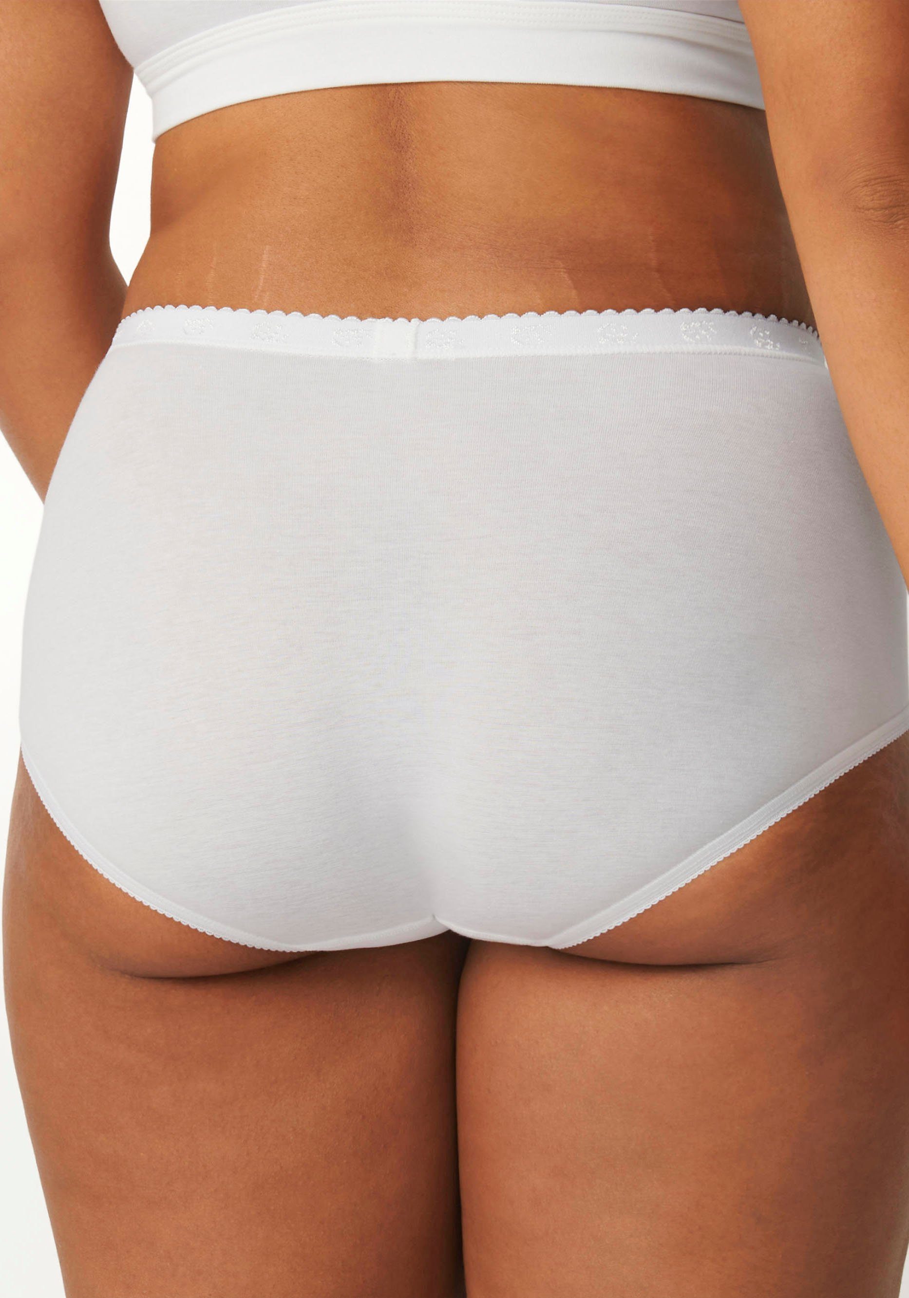 Sloggi Slip Chic Maxi 4P met elastische kanten-inzetten (4 stuks, Set van 4)
