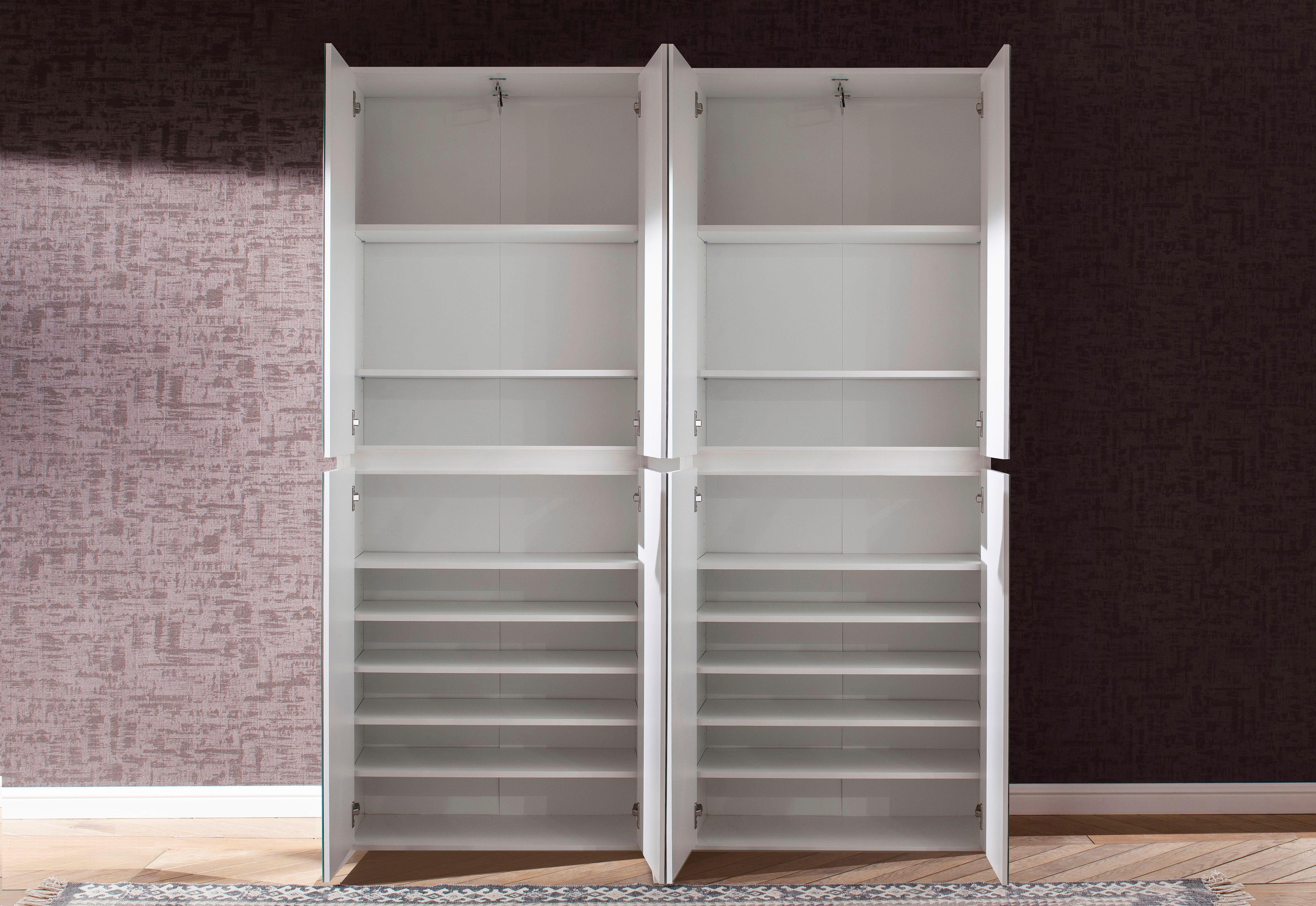 INOSIGN Halmeubelset Malcesine 2 multifunctionele kasten met spiegelglasfronten - (b/d/h) 148/34/191 cm