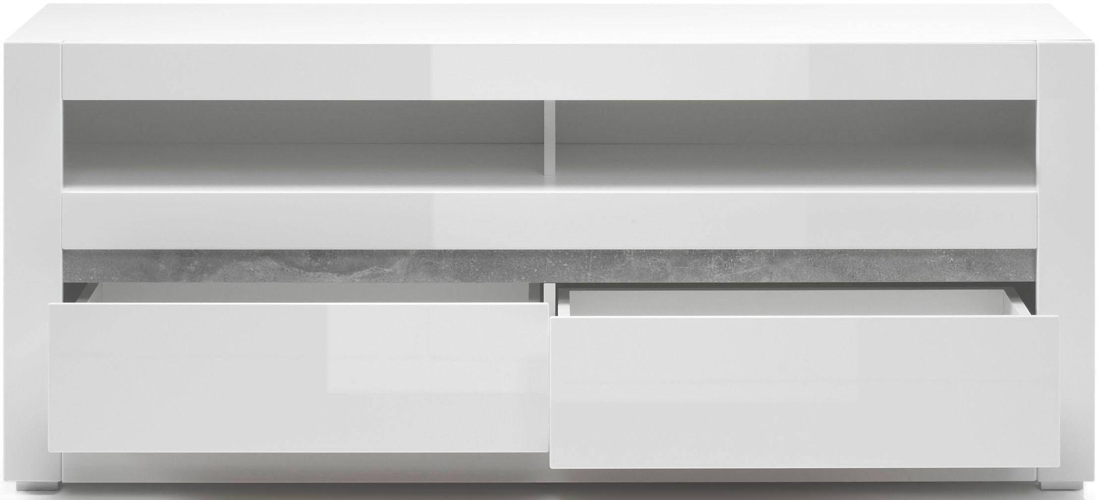 INOSIGN Wandmeubel Carat wordt geleverd met twee latten, 1 x grijs, 1 x wit (set, 4-delig)