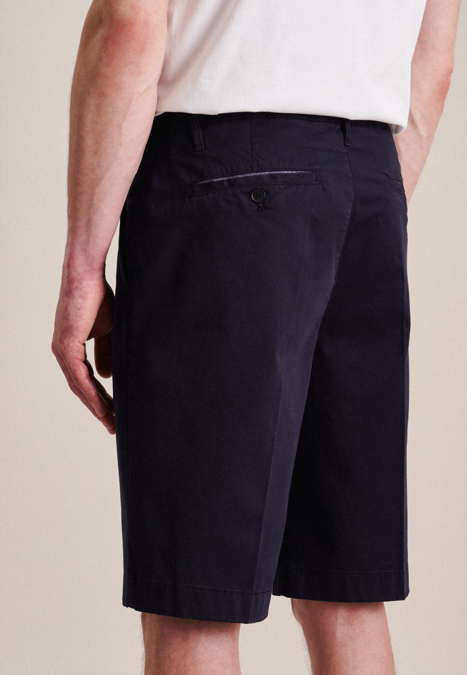 seidensticker Chino-short Zwarte roos
