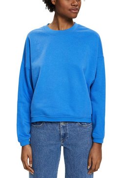 edc by esprit sweatshirt met aangezette ribboorden blauw