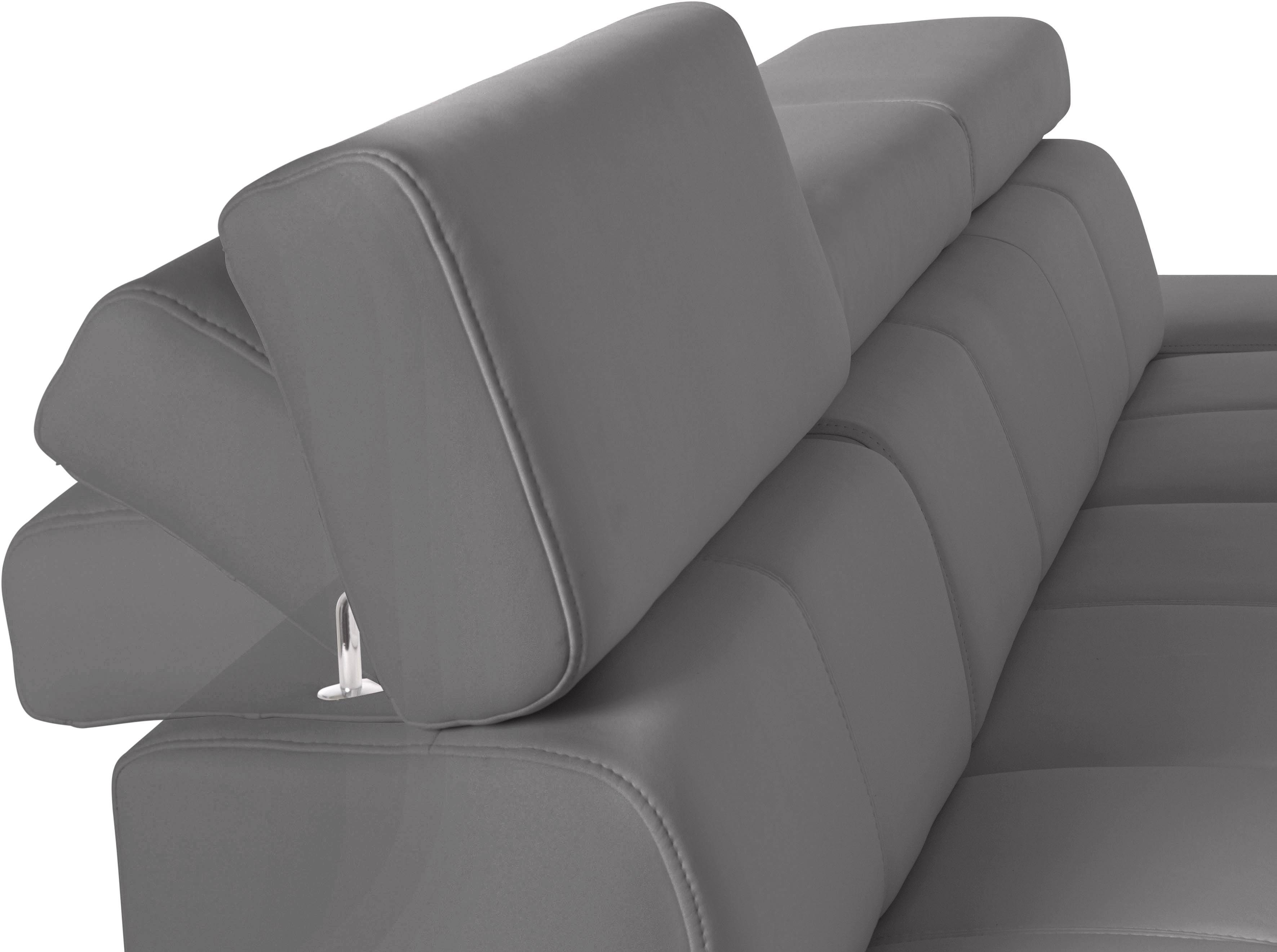 exxpo - sofa fashion Hoekbank Fiji, hoogwaardige afwerking in zitting en rug, L-vorm comfortabel door hoofd- en armverstelling, optioneel met bedfunctie
