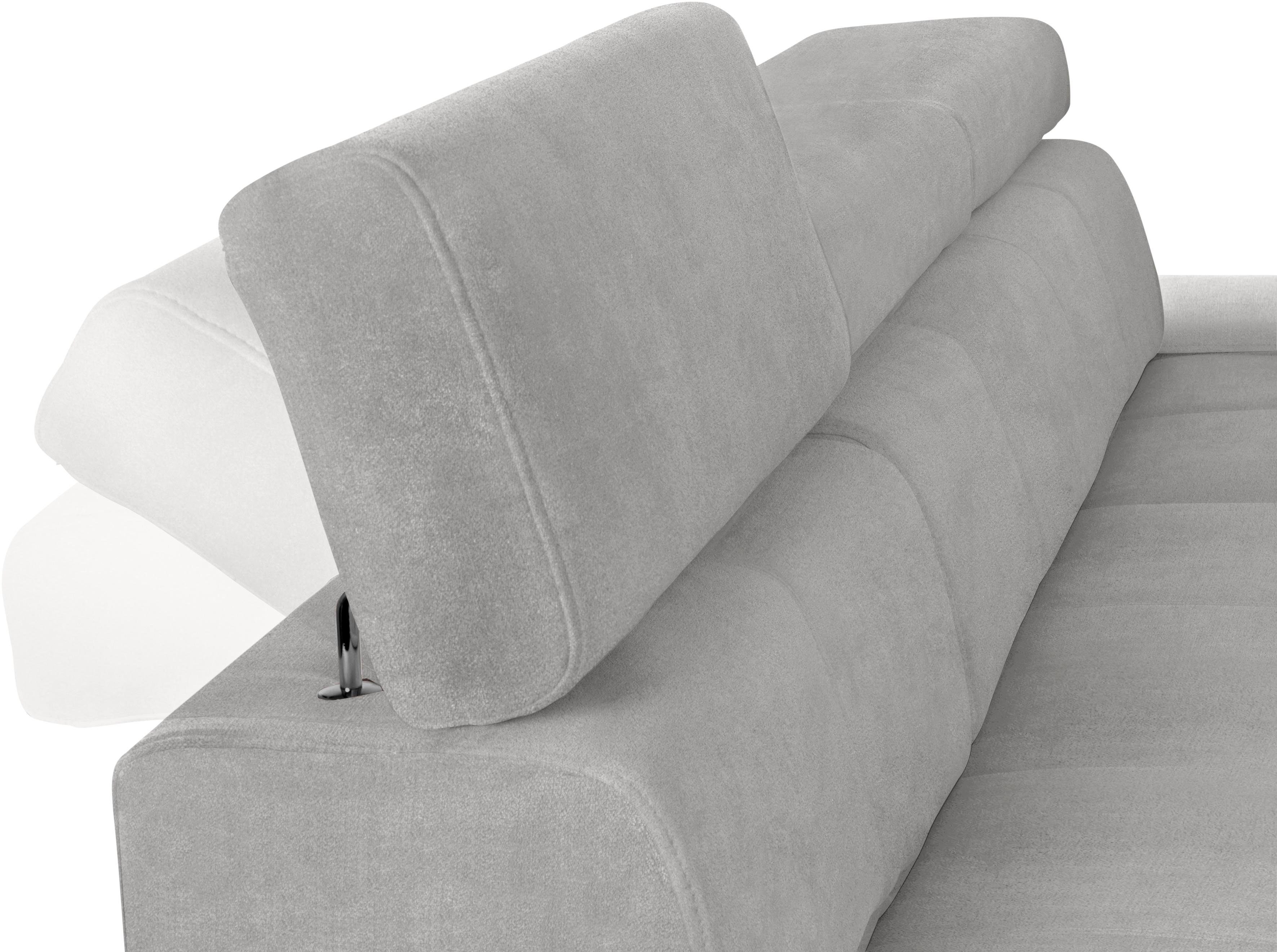 exxpo - sofa fashion Hoekbank Fiji, hoogwaardige afwerking in zitting en rug, L-vorm comfortabel door hoofd- en armverstelling, optioneel met bedfunctie