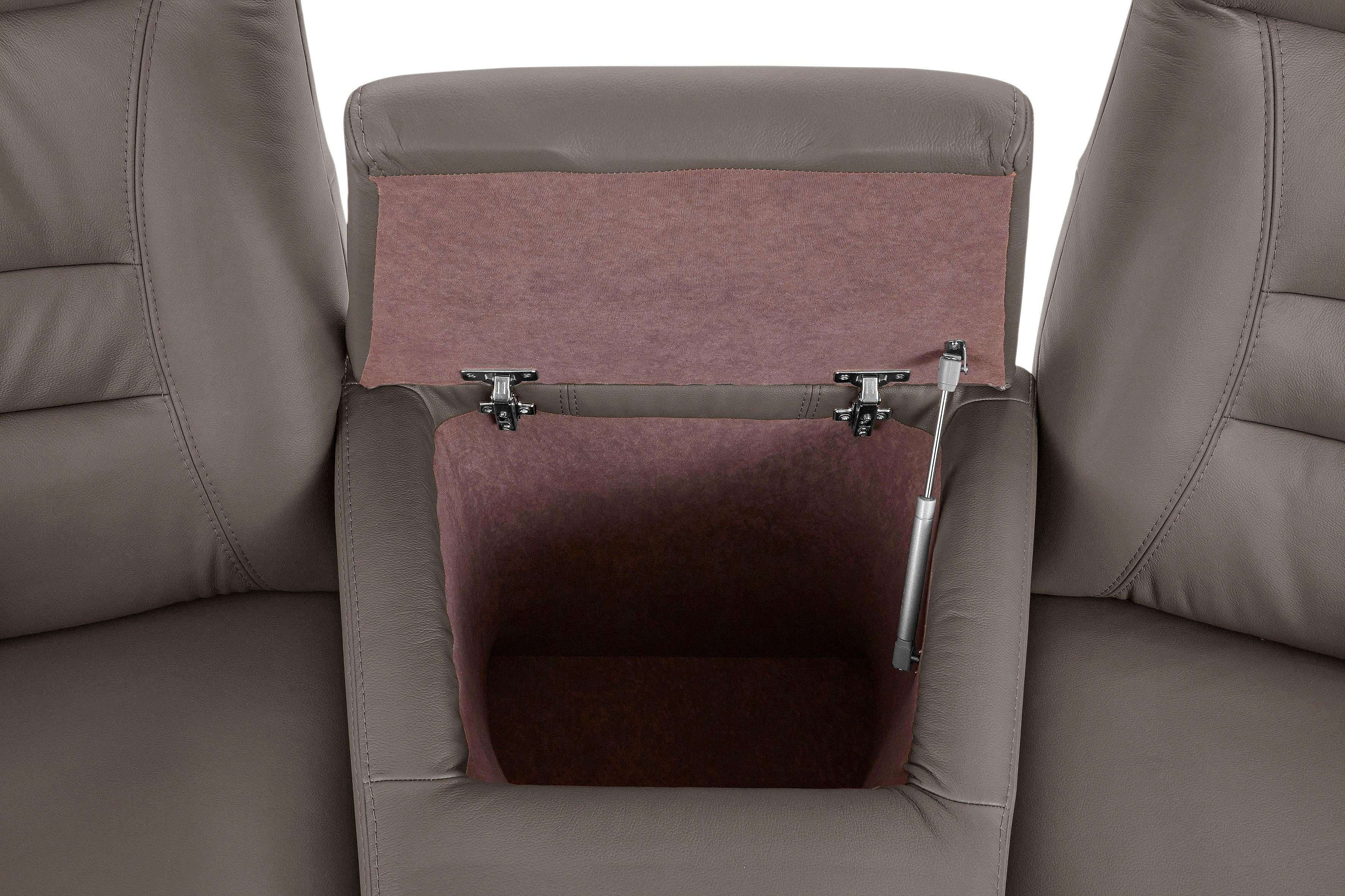 exxpo - sofa fashion 2,5-zitsbank Ascoli, bioscoopsofa met hoog zitcomfort, comfortabele armleuningen incl. relaxfunctie, met opbergruimte en opbergruimte, hoge rugleuning