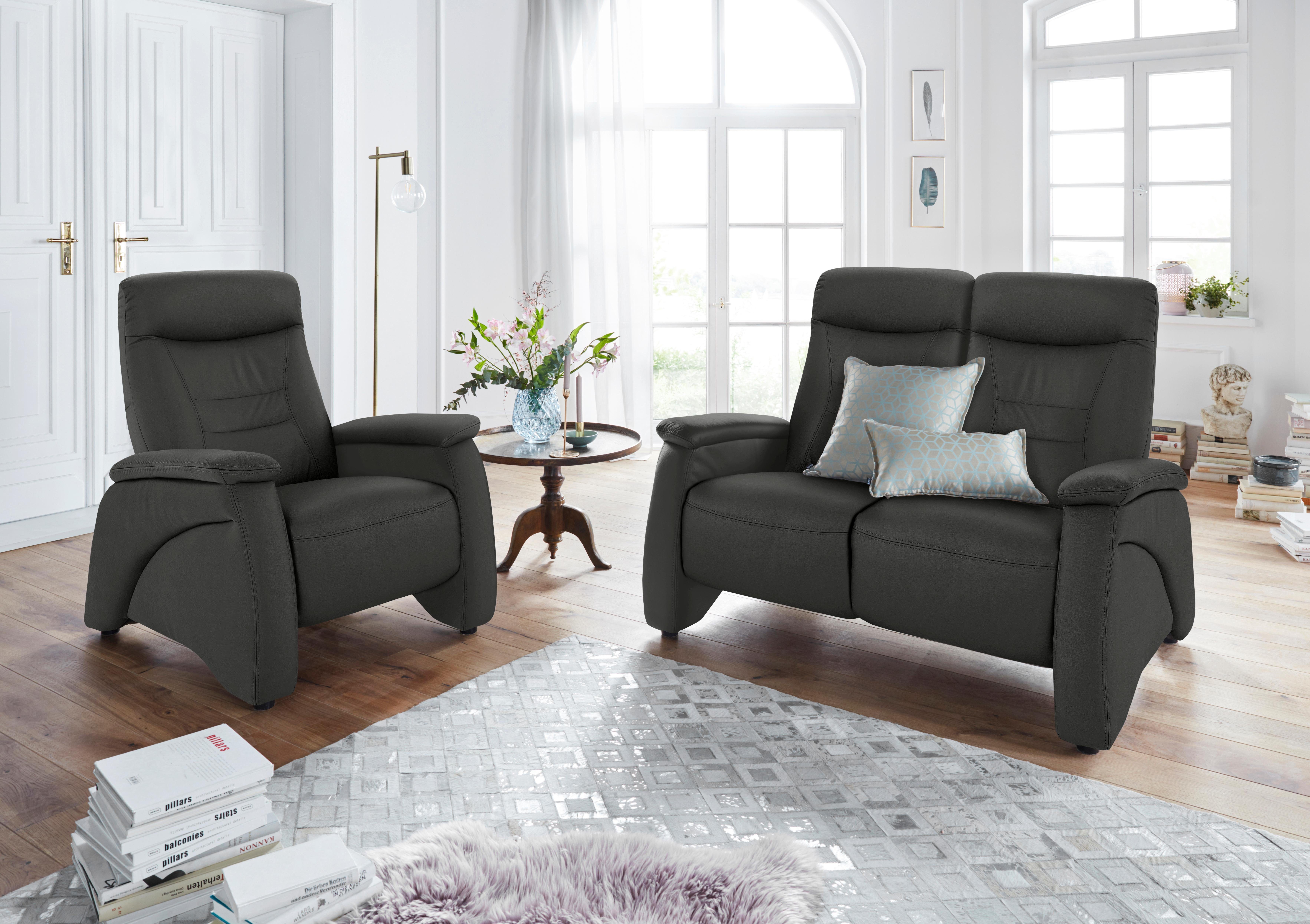 exxpo - sofa fashion 2-zitsbank Ascoli, bioscoopsofa met hoog zitcomfort, comfortabele armleuningen