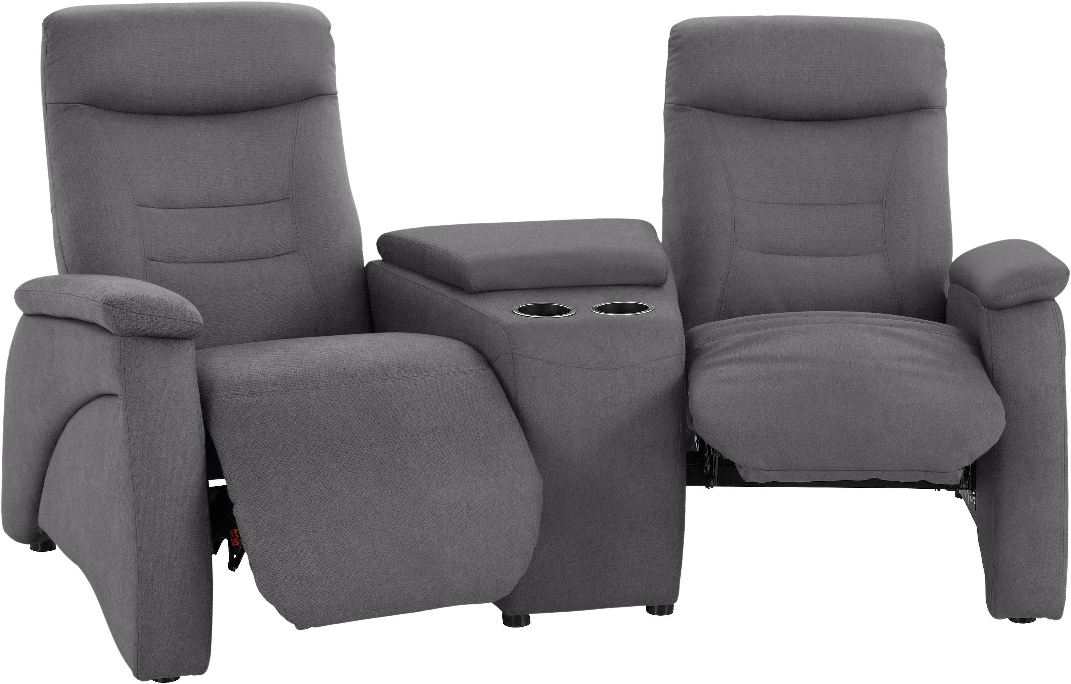 exxpo - sofa fashion 2,5-zitsbank Ascoli, bioscoopsofa met hoog zitcomfort, comfortabele armleuningen incl. relaxfunctie, met opbergruimte en opbergruimte, hoge rugleuning