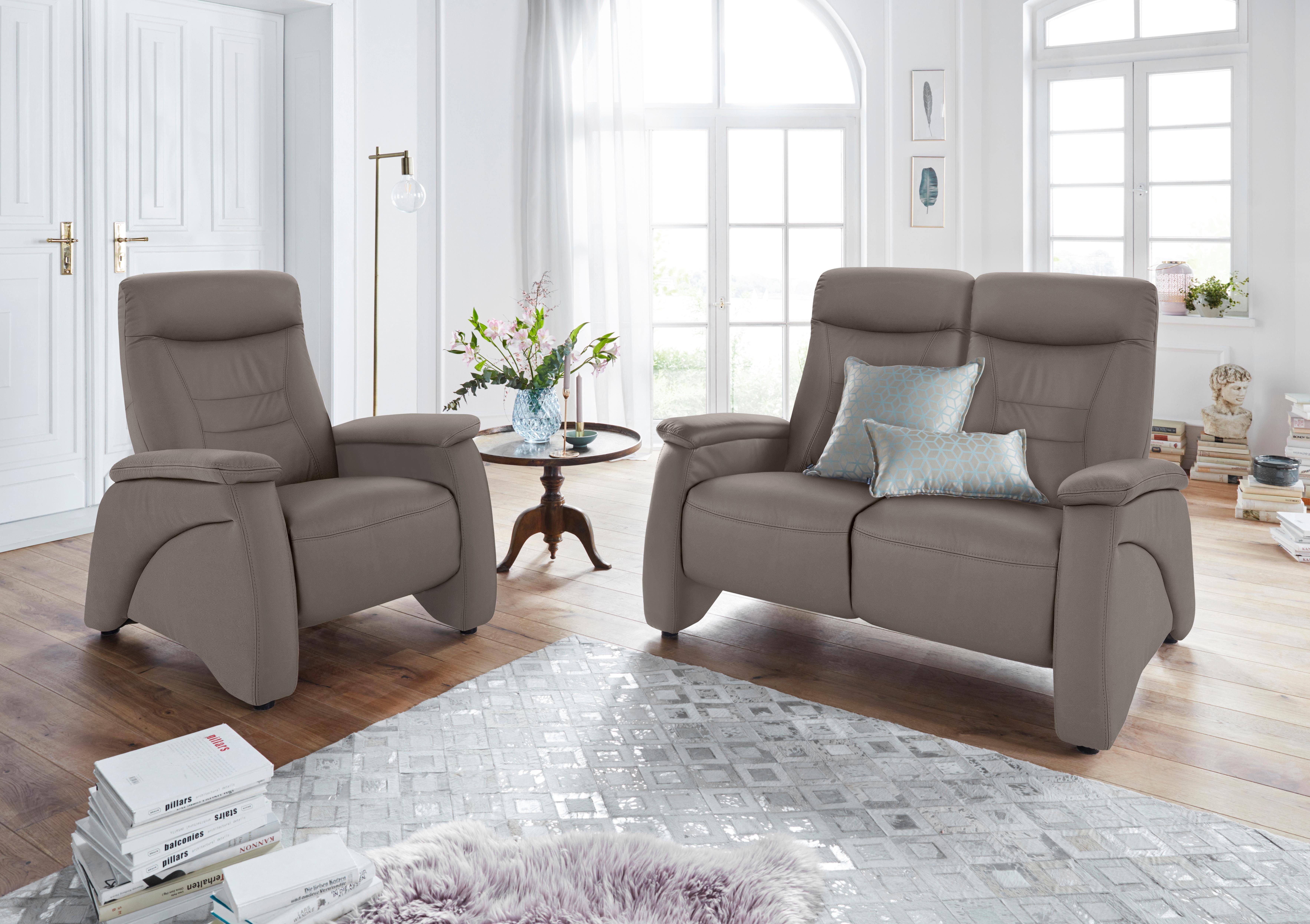 exxpo - sofa fashion 2-zitsbank Ascoli, bioscoopsofa met hoog zitcomfort, comfortabele armleuningen